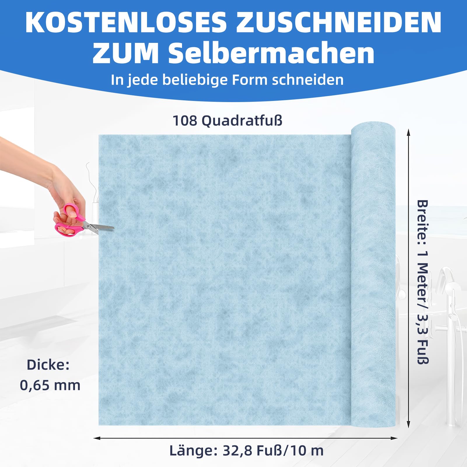 10 x Abdichtungs-Rollen à 30 m2 - Dichtbahnen - Abdichtung Duschen/Terrassen - NEU & OVP! - Direkt ab Lager Schweiz!