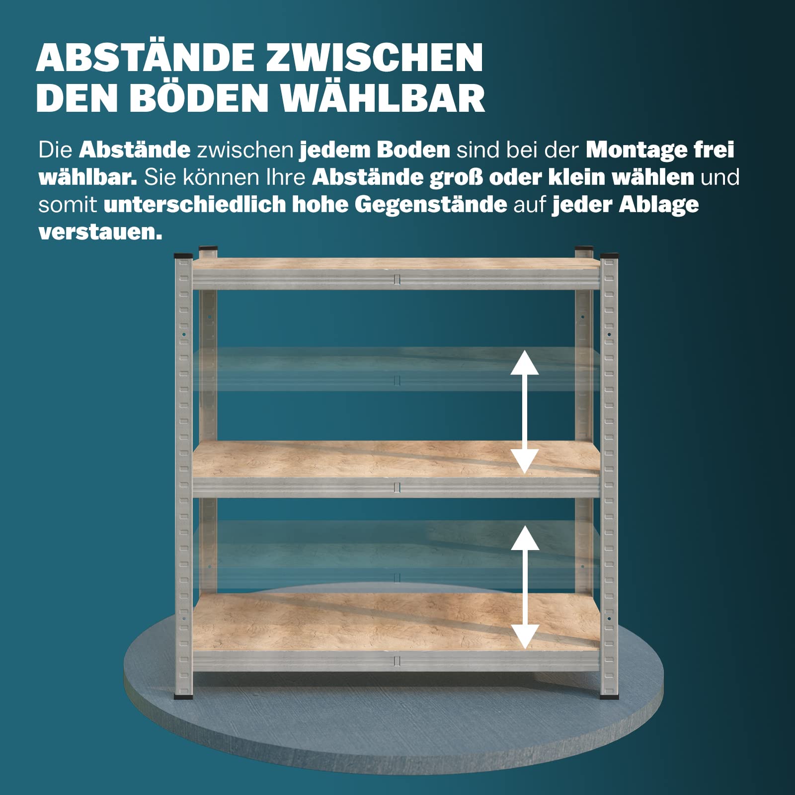 2er Set Schwerlastregal 180x90x40cm