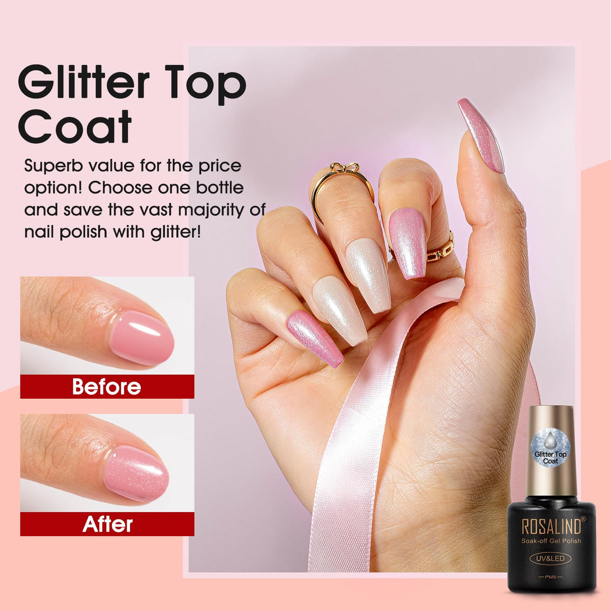 UV Nagellack Set Weiß Rosa Violett Rot Grün Blau Gel