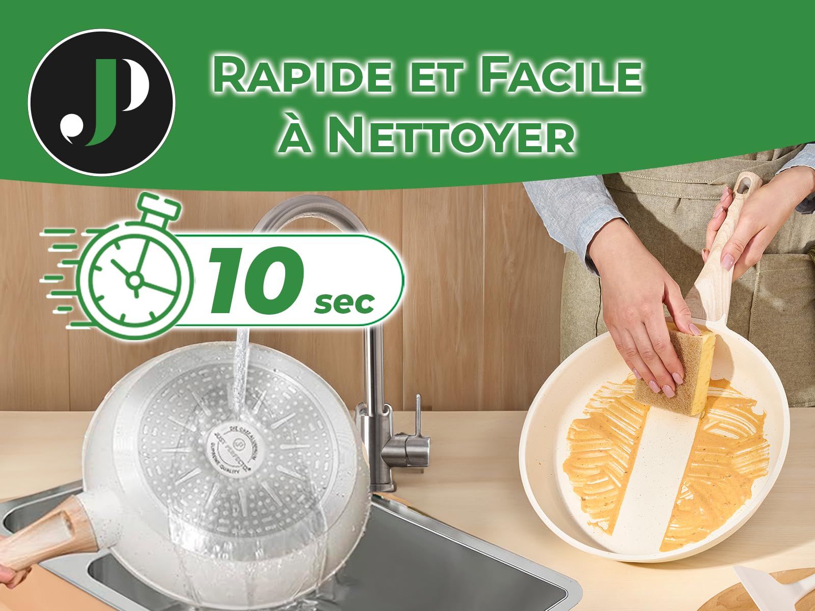 Induktionsgefässe - Pfannenset mit Deckel - Induktionsgefässe Set - Töpfe & Pfannen Set ohne PTFE und PFOA - Kochgeschirr-Topf-Induktion