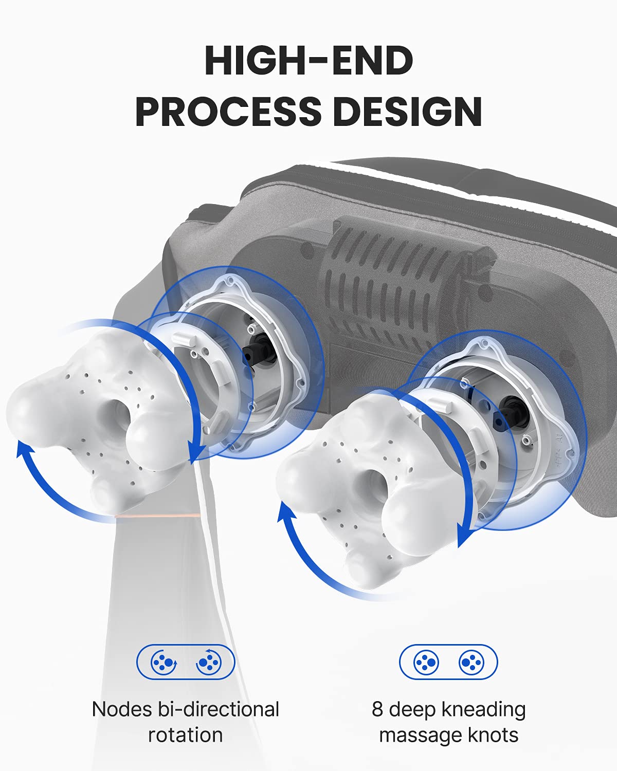 Massagegerät Schulter Nackenmassagegerät mit Wärme, Shiatsu Massagegerät mit 3D-Massage von tiefem Gewebe, Massage für Nacken, Rücken, Beine, Füße, Geschenke für Frauen, Geschenke für Männer