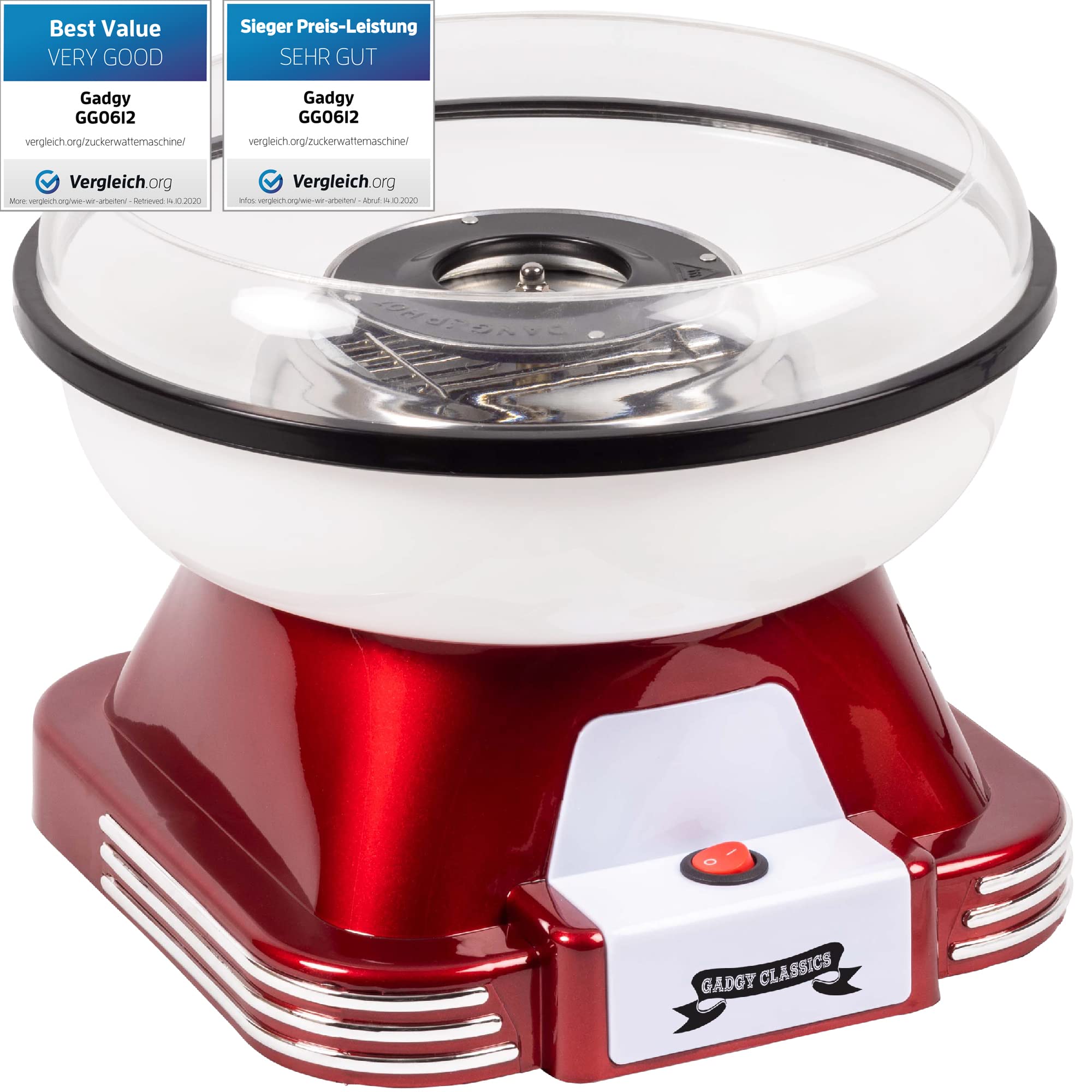 Zuckerwattemaschine für zuhause - Zuckerwatte Maschine für Zucker oder Bonbons - Cotton Candy Machine - Zuckerwatte für Kinderfest, Geburtstag und Party - Rosa