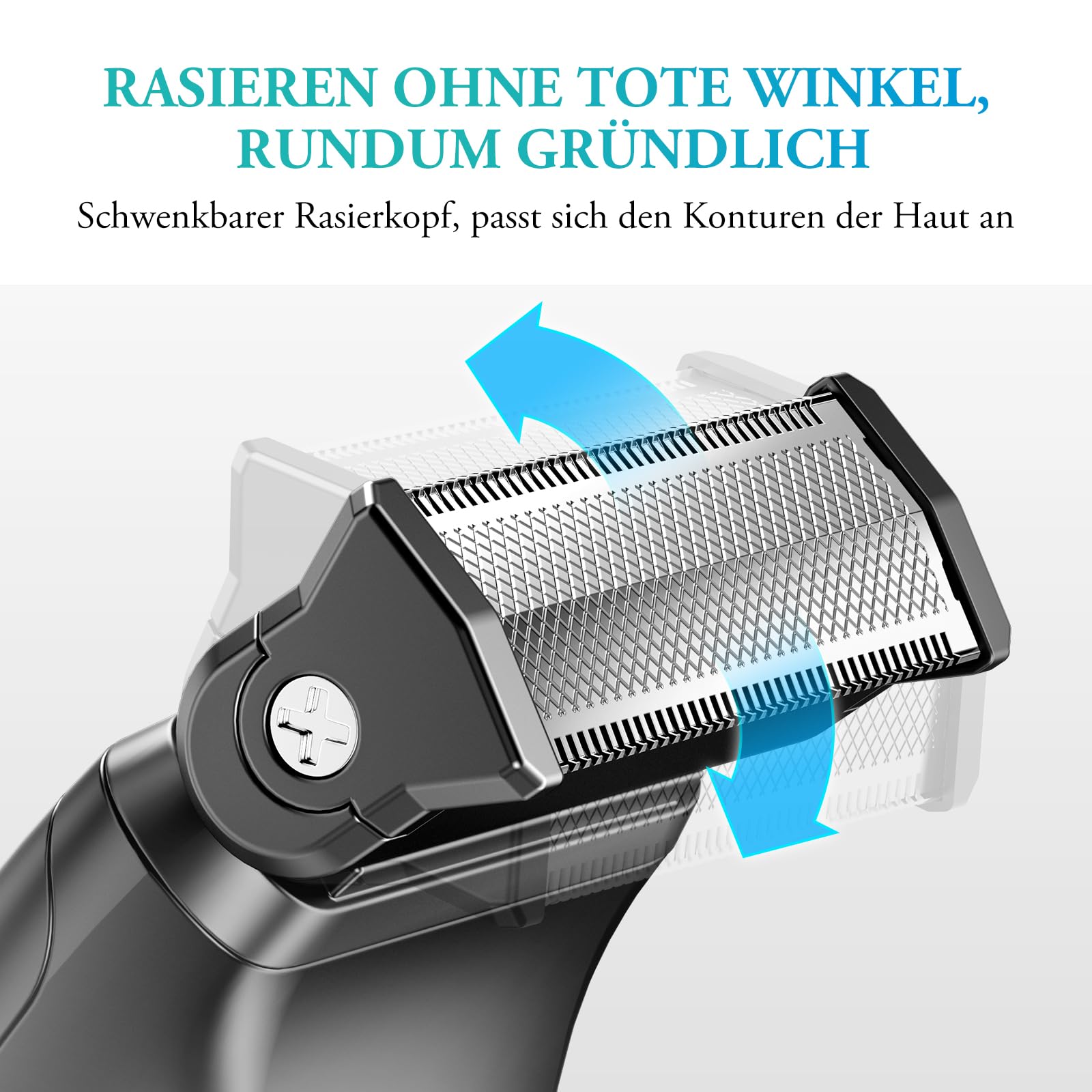 kensen Intimrasierer Mann, Rasierer Herren Intimbereich 2 In 1 Körperrasierer Herren Nass- & Trockenanwendung Intim Rasierer Männer Typ-C Body Groomer Men Aufsteckkämme Brust Achselhöhle Leiste