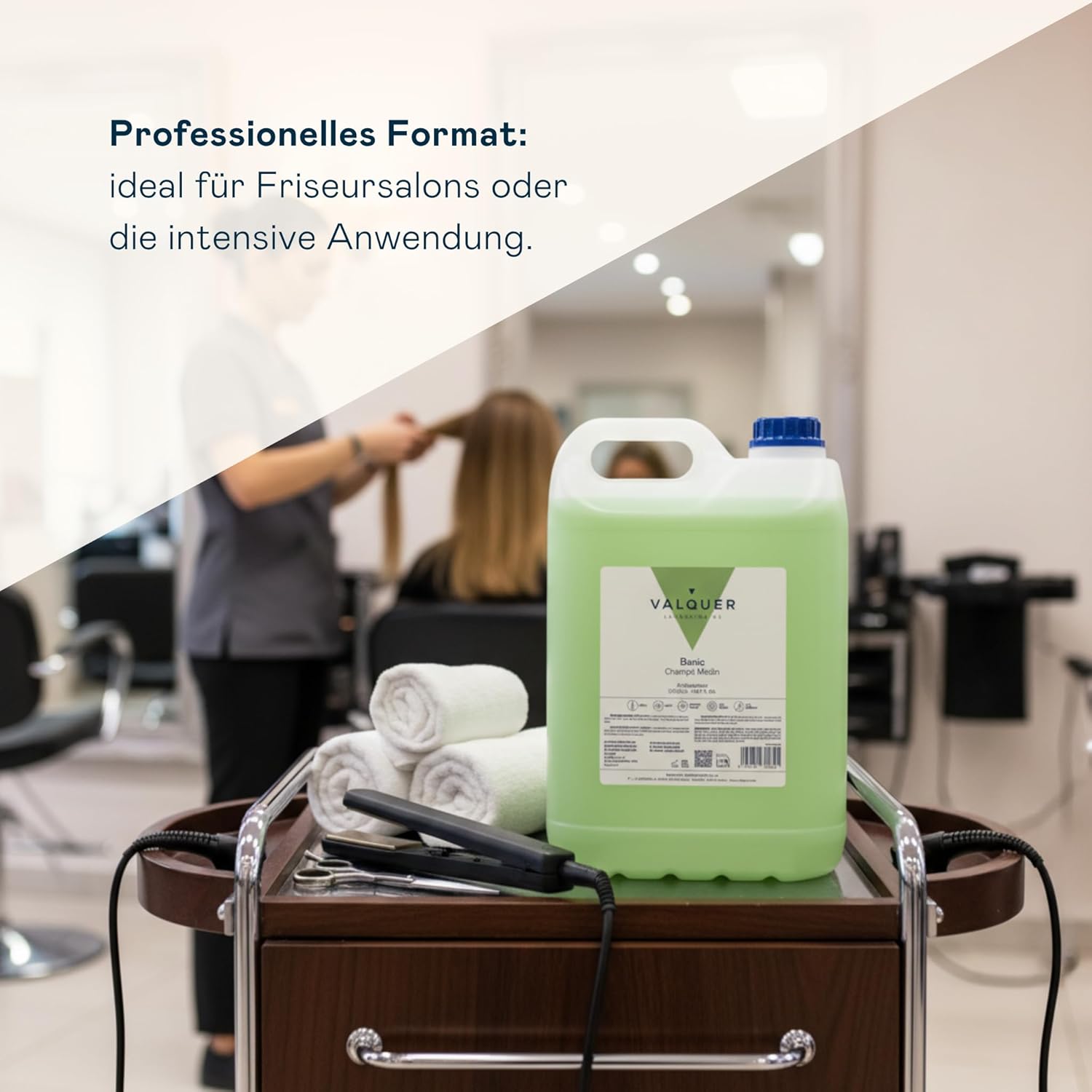 5 L Professionelle Shampoo Flasche | Stärkt und schützt das Haar | Tiefenreinigung und Geschmeidigkeit für alle Haartypen | Vegane Formel, silikonfrei