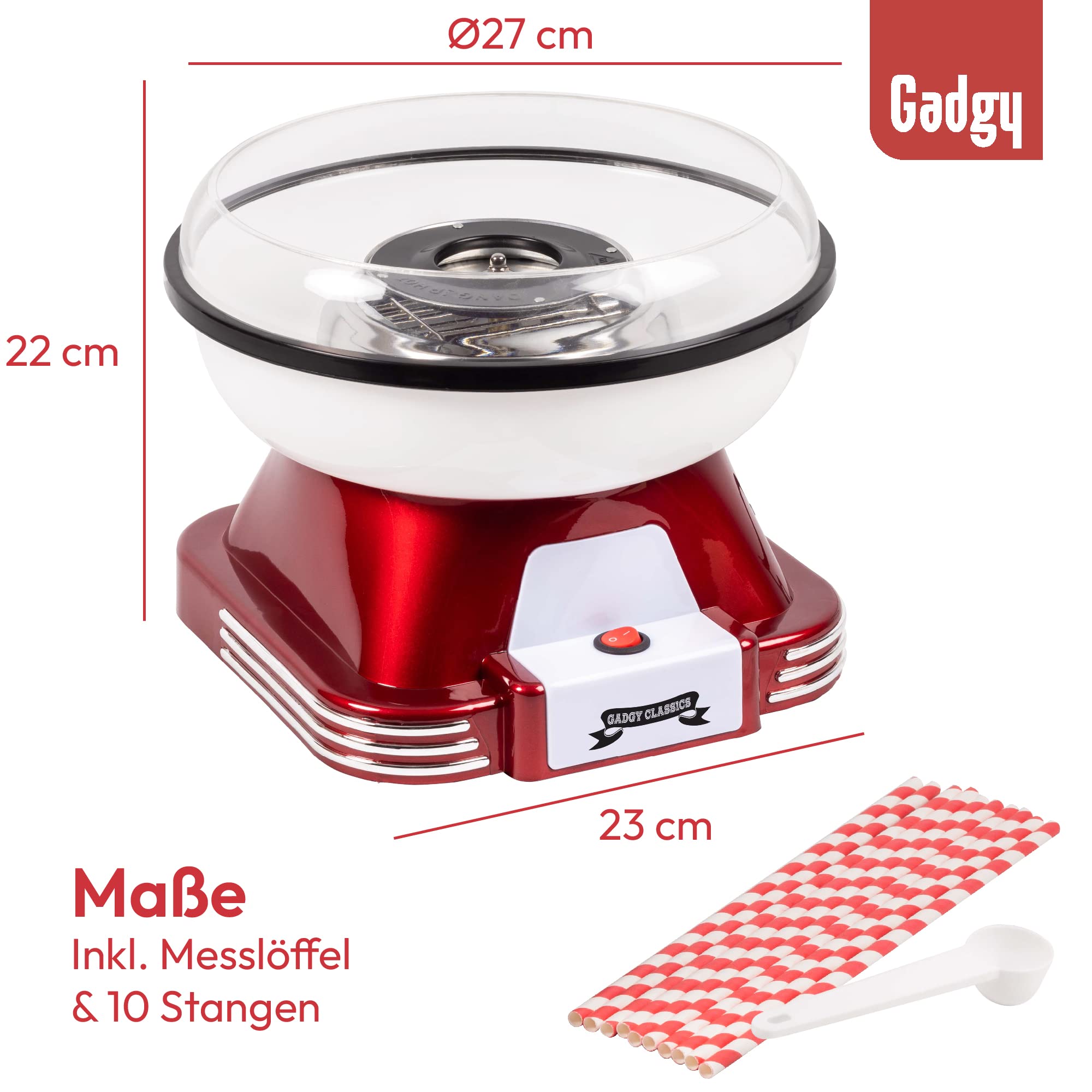 Zuckerwattemaschine für zuhause - Zuckerwatte Maschine für Zucker oder Bonbons - Cotton Candy Machine - Zuckerwatte für Kinderfest, Geburtstag und Party - Rosa