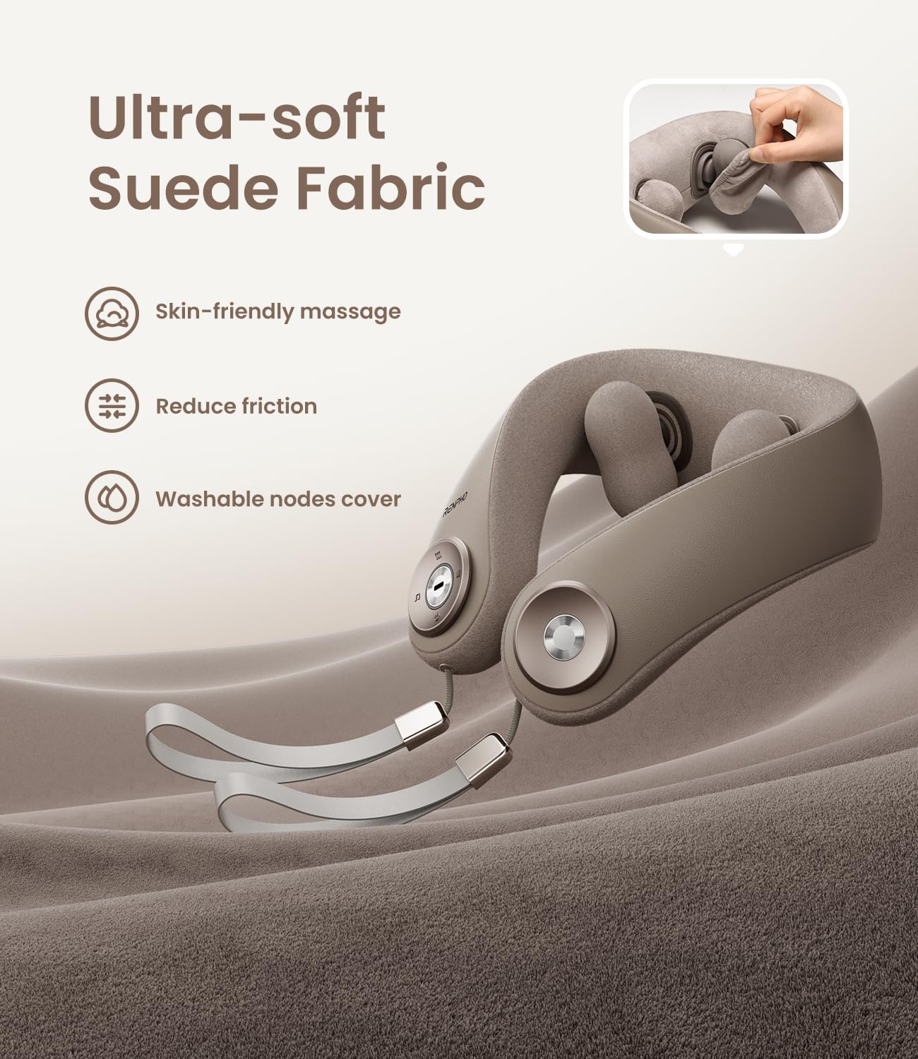 Massagegerät Schulter Nackenmassagegerät mit Wärme, Shiatsu Massagegerät mit 3D-Massage von tiefem Gewebe, Massage für Nacken, Rücken, Beine, Füße, Geschenke für Frauen, Geschenke für Männer