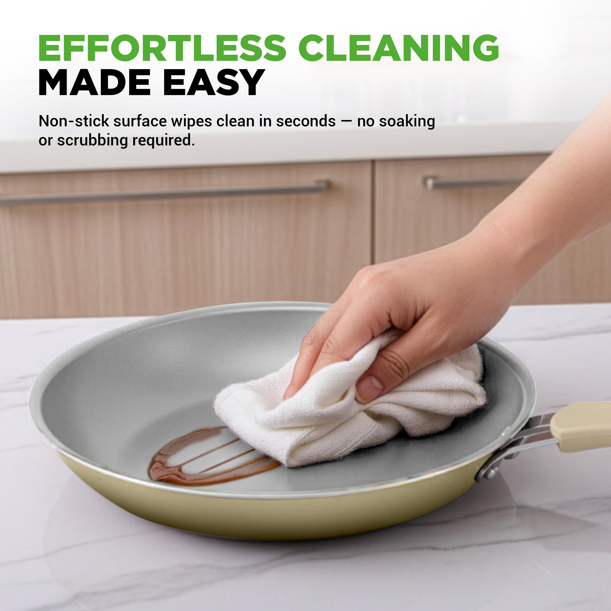 20-teiliges Non-Stick-Saucepan, Pfannen- und Backformset - Kochset PFOA/PFOS frei für Gas, Strom, Keramik und Induktion - Enthält Pfannen, Töpfe, Backdosen, Laibdose, Muffinform