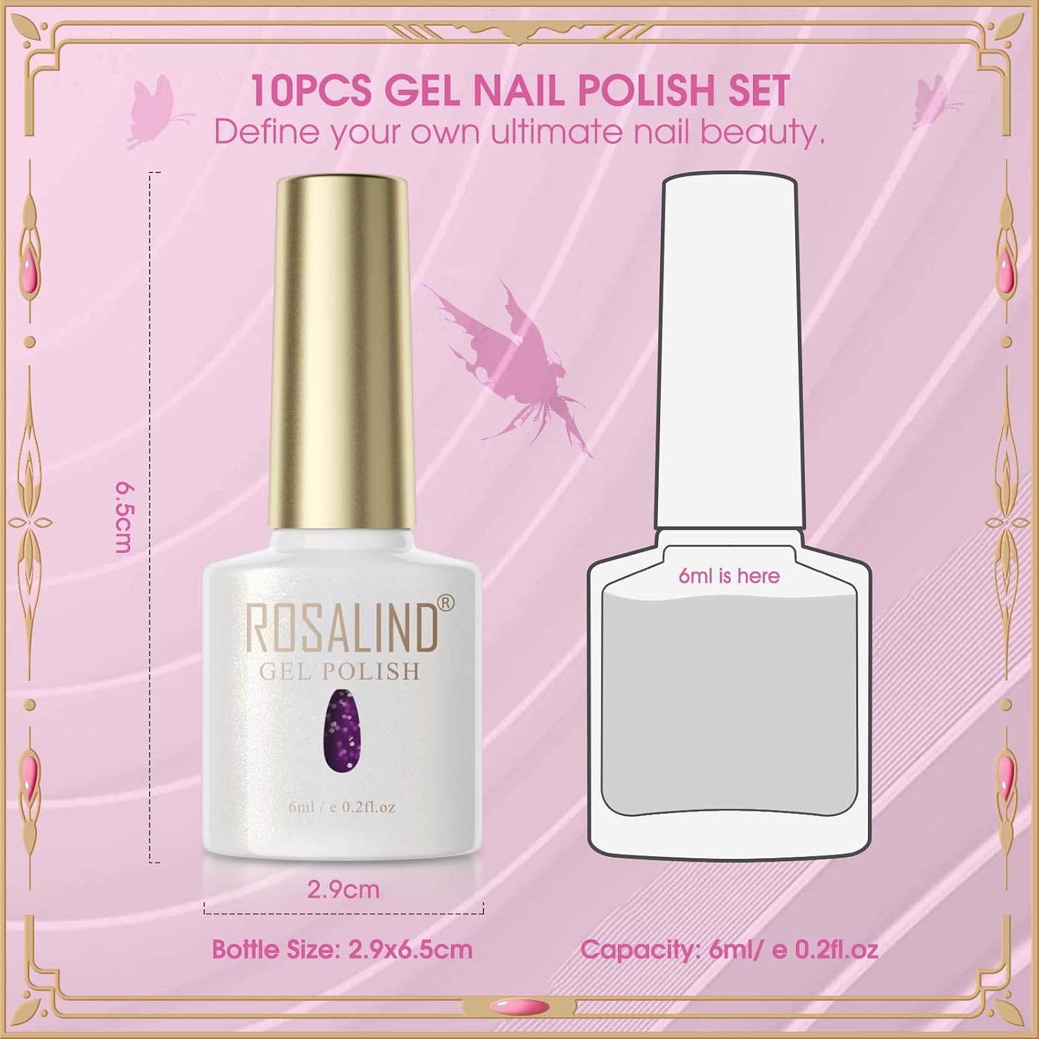UV Nagellack Thermo 6 Farben UV Gellack Farbwechsel Gel Nagellack