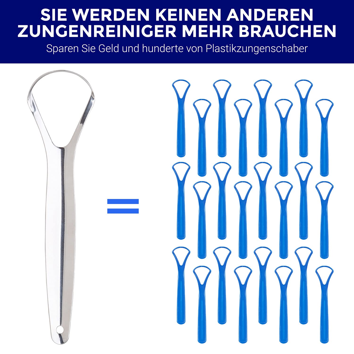 Zungenschaber Edelstahl | Dreier-Pack | Zungenreiniger | Für einen frischen Atem und eine bessere Mundgesundheit | Zungenreiniger Edelstahl | Zungenreiniger für Kinder und Erwachsene | ORAVIX