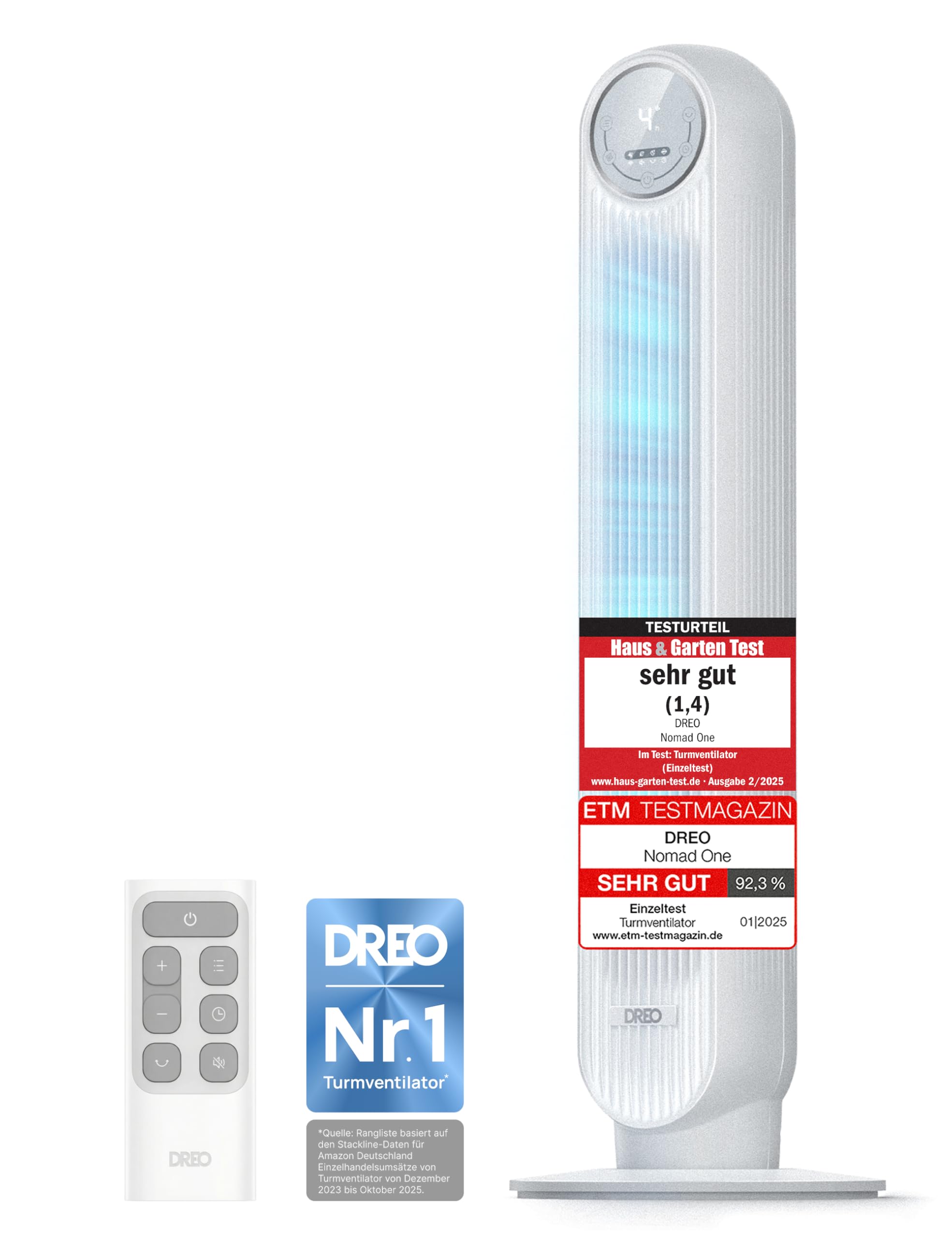 Leiser Turmventilator, 10 m Wurfweite 8 Geschwindigstufen 4 Modi 8 Std. Timer 90° oszillierende Ventilator mit Kühlung Fernbedienung für Schlafzimmer,Turmventilator 307, Schwarz
