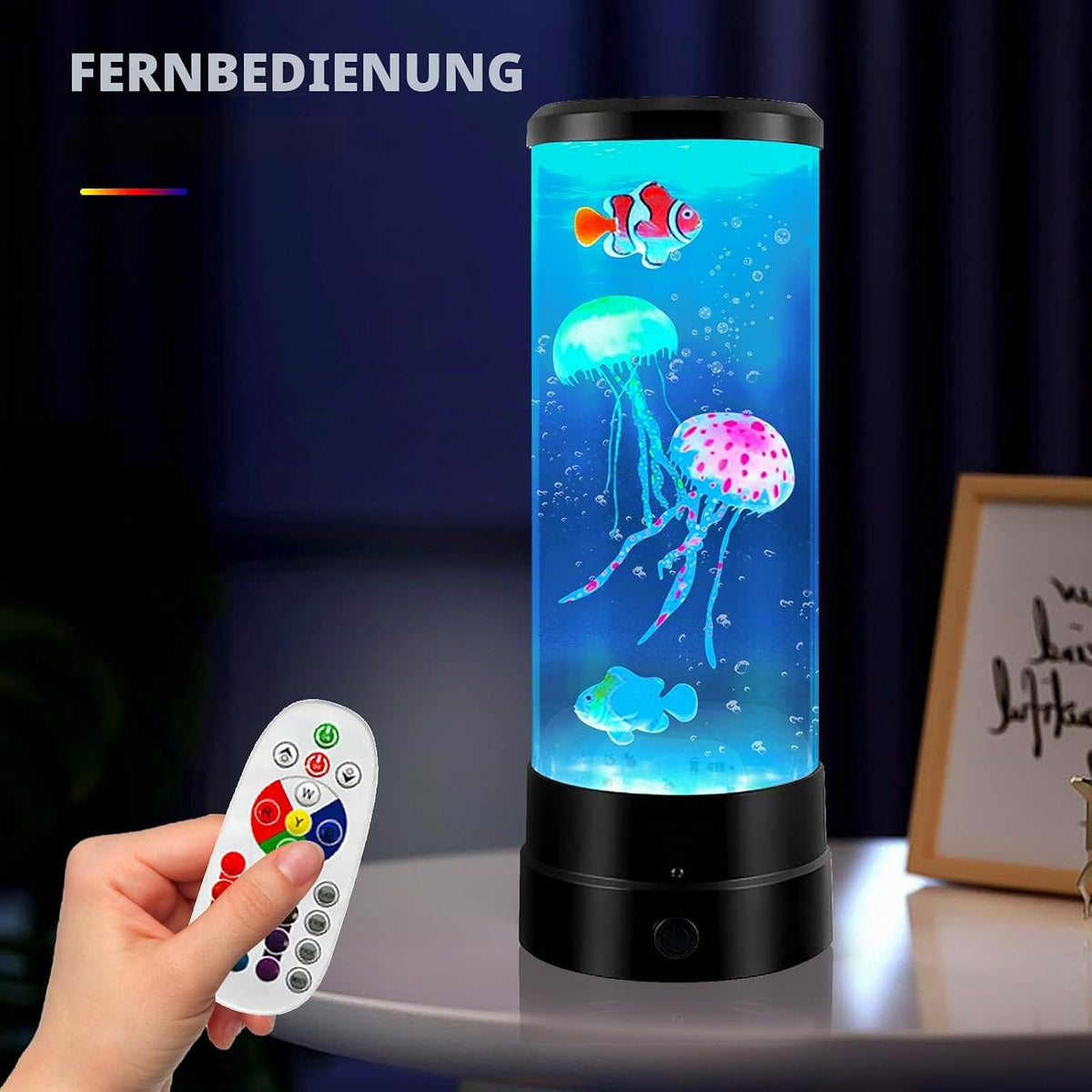 Quallen Lampe, Quallen Lavalampe, Lavalampen, Lavalampe Qualle, Jellyfish Lamp, Led Quallen Lampe 17 Farben, Quallen Aquarium Lampe Für Stimmungslicht, Nachtlicht, Zuhause Deko