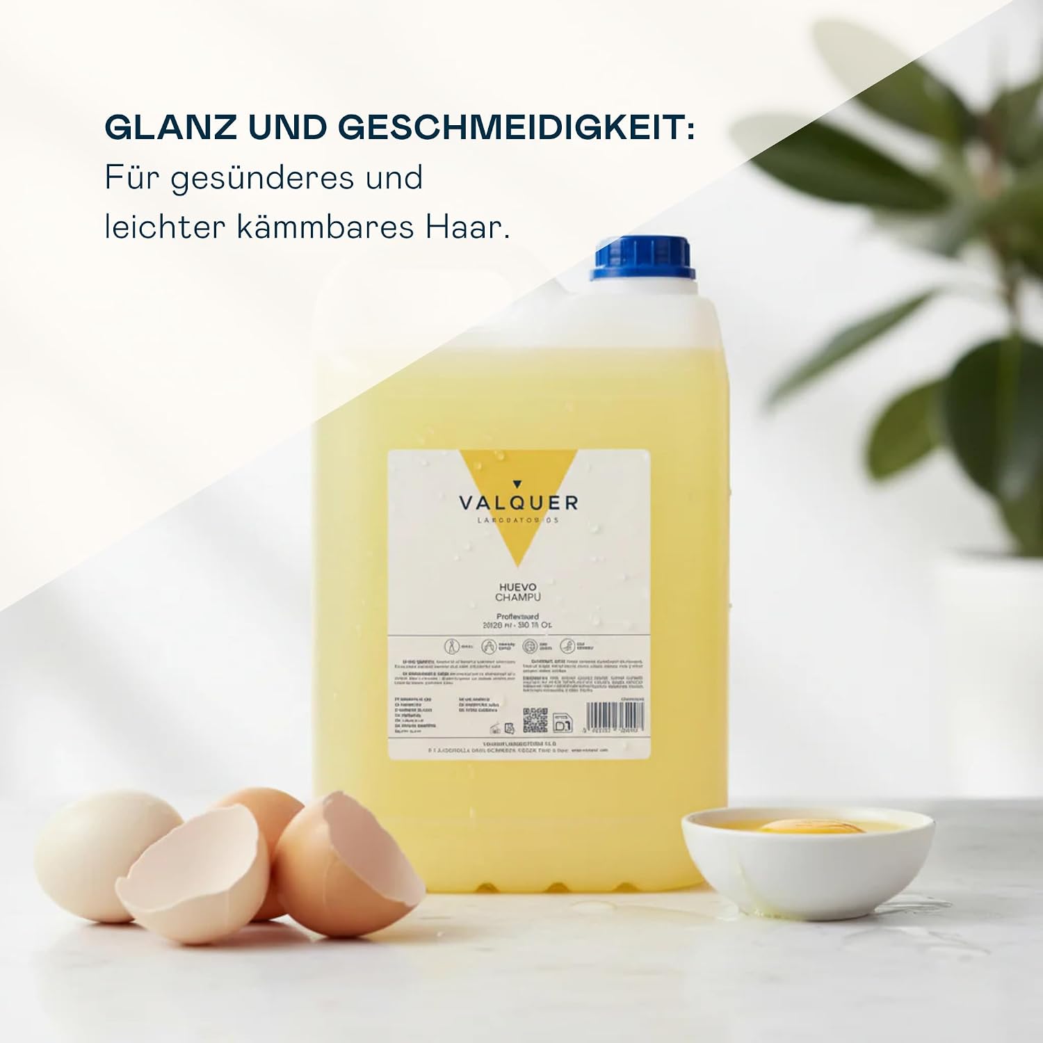 5 L Professionelle Shampoo Flasche | Stärkt und schützt das Haar | Tiefenreinigung und Geschmeidigkeit für alle Haartypen | Vegane Formel, silikonfrei