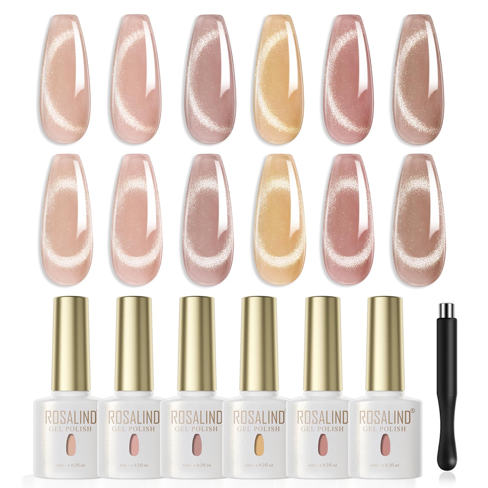 UV Nagellack Thermo 6 Farben UV Gellack Farbwechsel Gel Nagellack