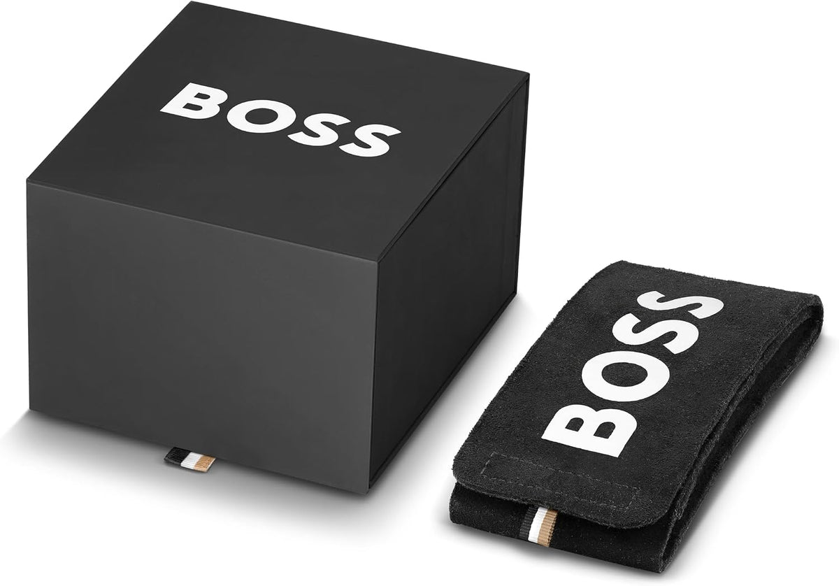 BOSS Multi Zifferblatt Quarz Uhr für Herren Kollektion TOURMASTER mit Silbernes Edelstahlarmband - 1514286