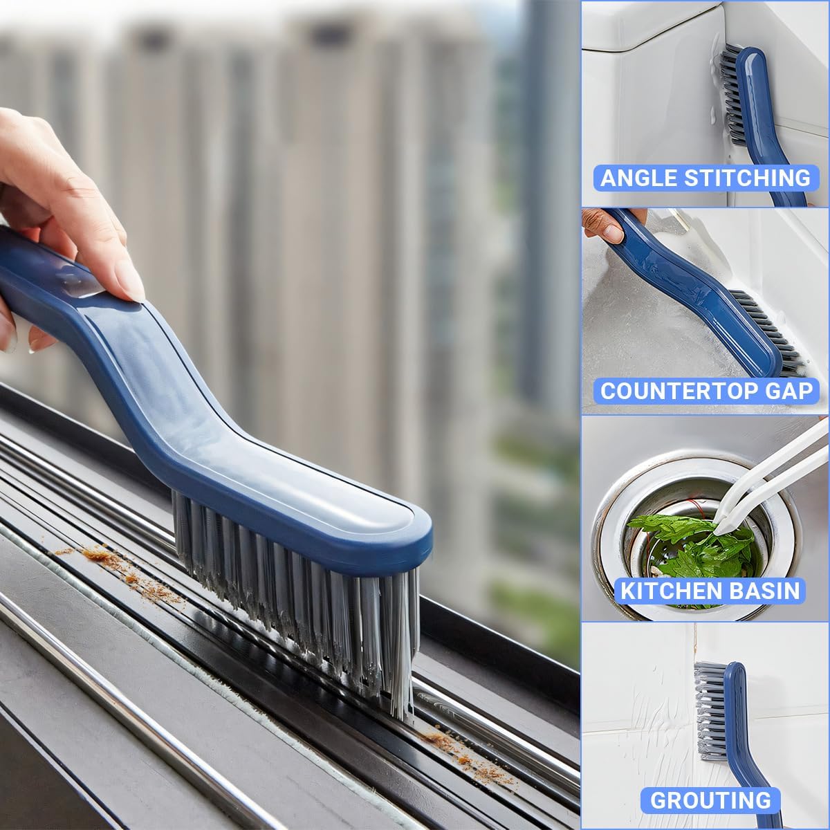 14 Stück Hartborsten Eckenreinigungsbürste, Fugenbürste, Reinigungsbürste | Spaltreinigungsbürste, Fugenbürste Bad, Für Bad, Dusche, Küche, Toilette, Waschbecken