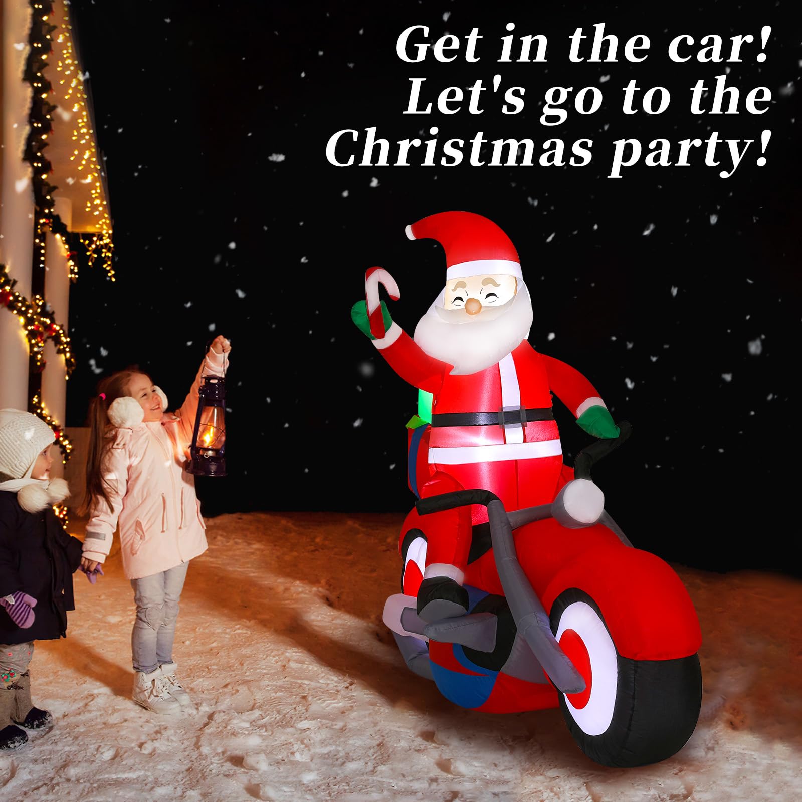 Aufblasbare Weihnachtsdeko, Riesiger Weihnachtsbaum Bogen mit 8 LED Leuchten, Wasserfest Beleuchtet Aufblasbar Weihnachtsdeko Aussen für Hof Garten Feiertag Weihnachtsdekoration