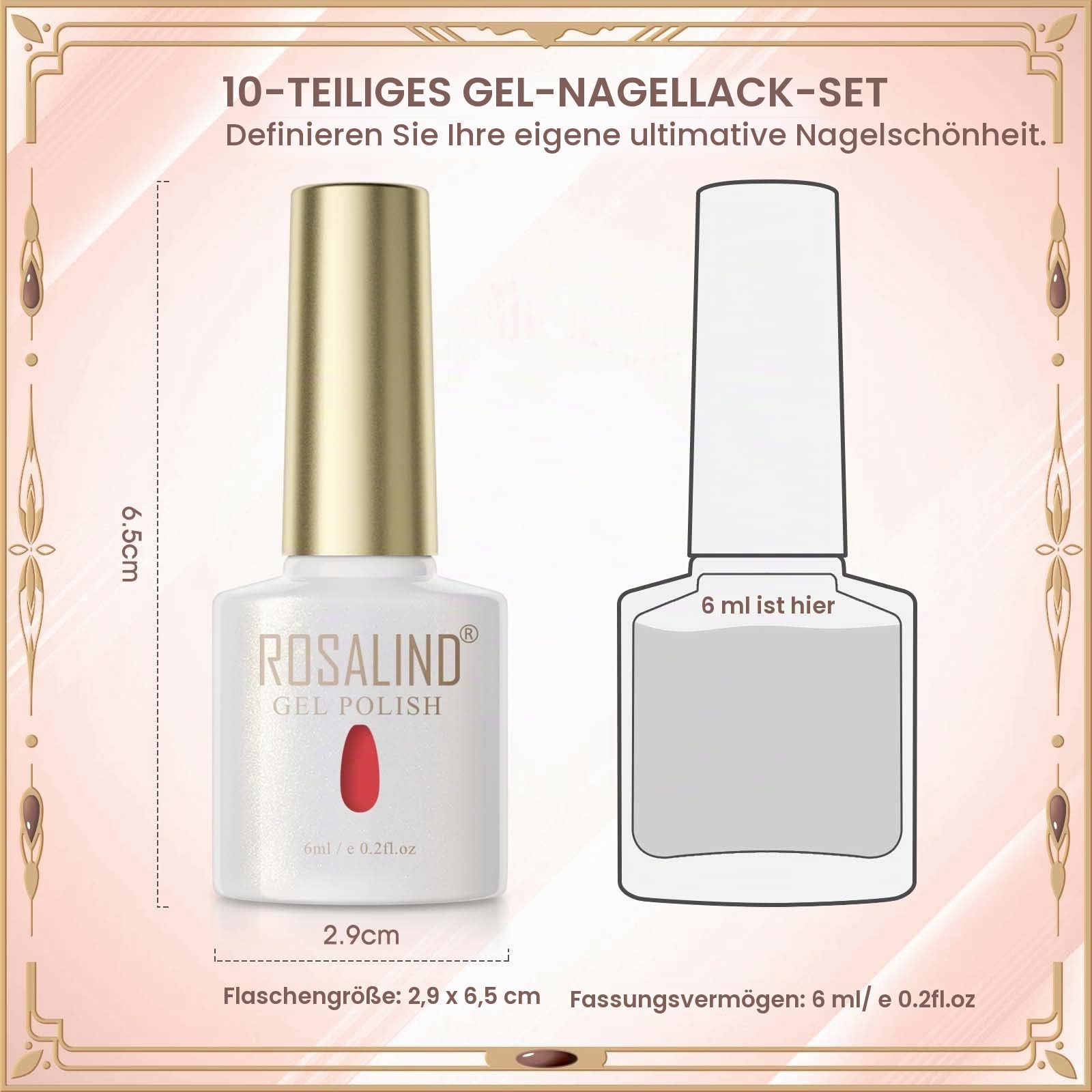 UV Nagellack Thermo 6 Farben UV Gellack Farbwechsel Gel Nagellack