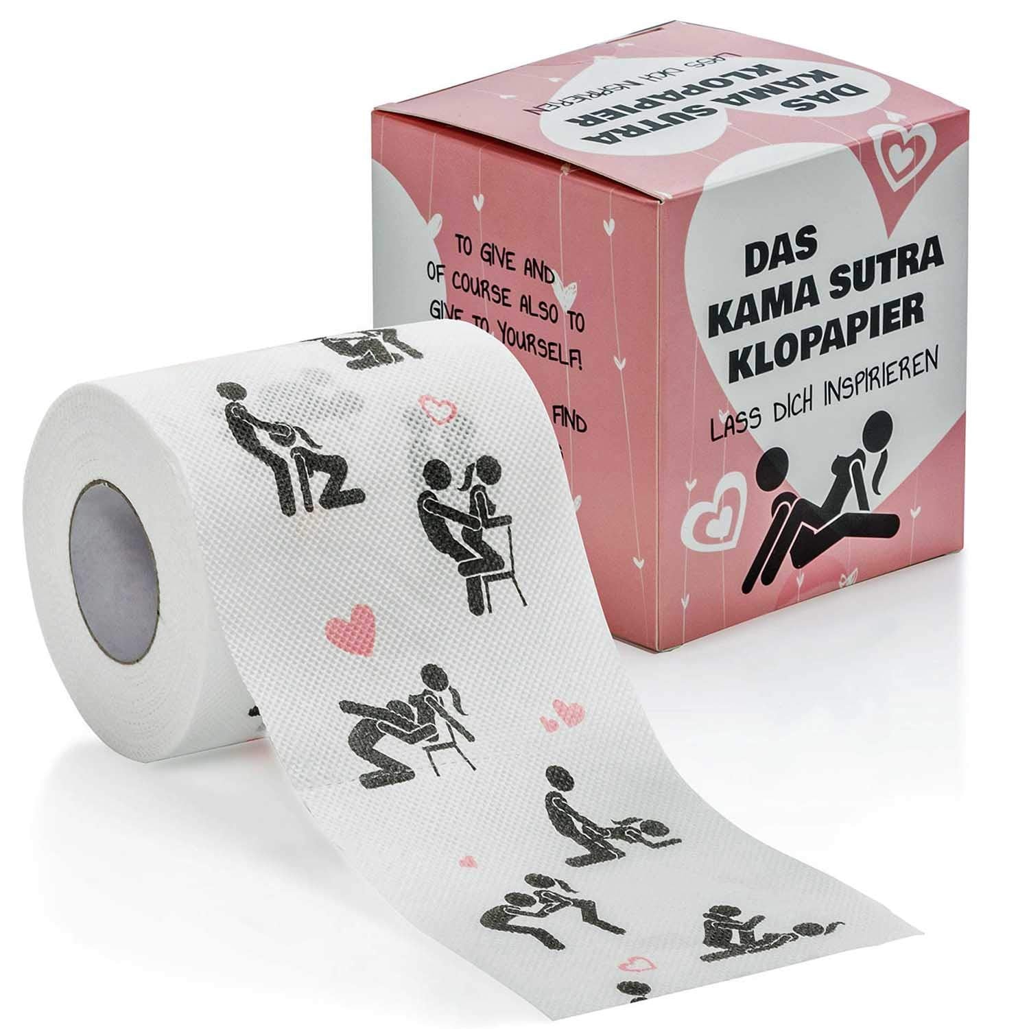 Lustiges Toilettenpapier - Trump / Kamasutra - Die größten Witze - Mehr Humor kann man auf dem Klo nicht bekommen