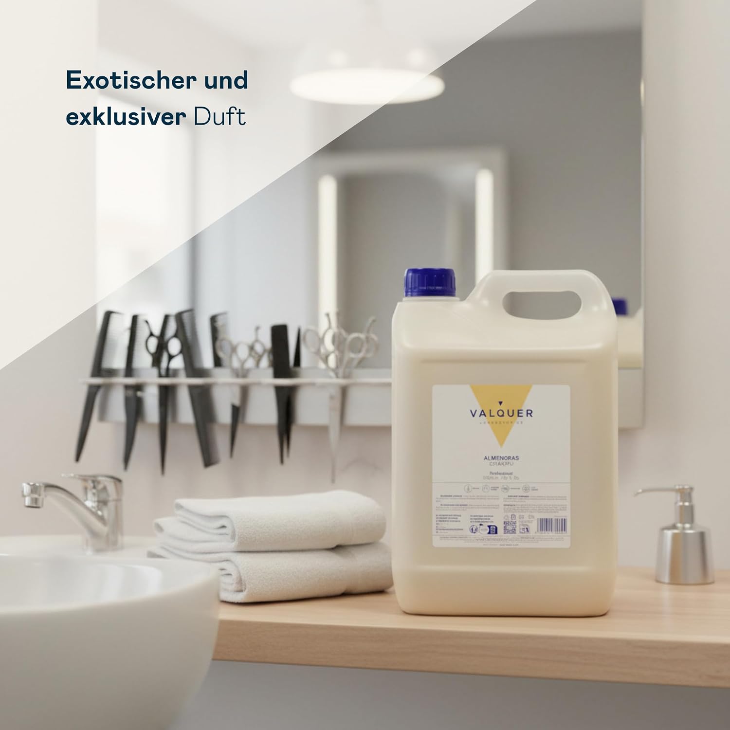 5 L Professionelle Shampoo Flasche | Stärkt und schützt das Haar | Tiefenreinigung und Geschmeidigkeit für alle Haartypen | Vegane Formel, silikonfrei