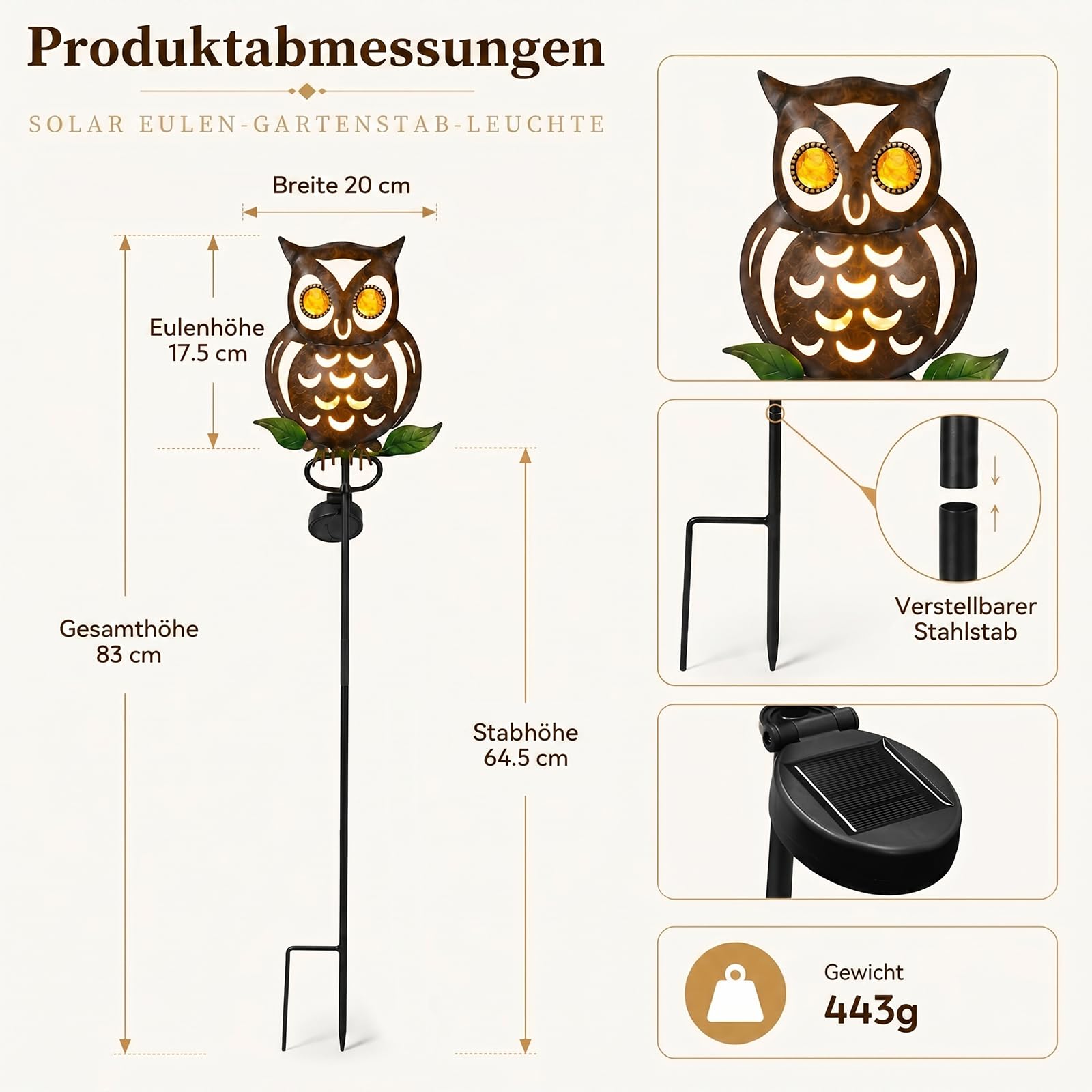 Solarleuchten Garten Schilf, Solarlampen für Außen, Wasserdichte Gartendeko für Draußen, Solar Deko für Rasen Gehweg Balkon Terrassen Landschaft Wegbeleuchtung