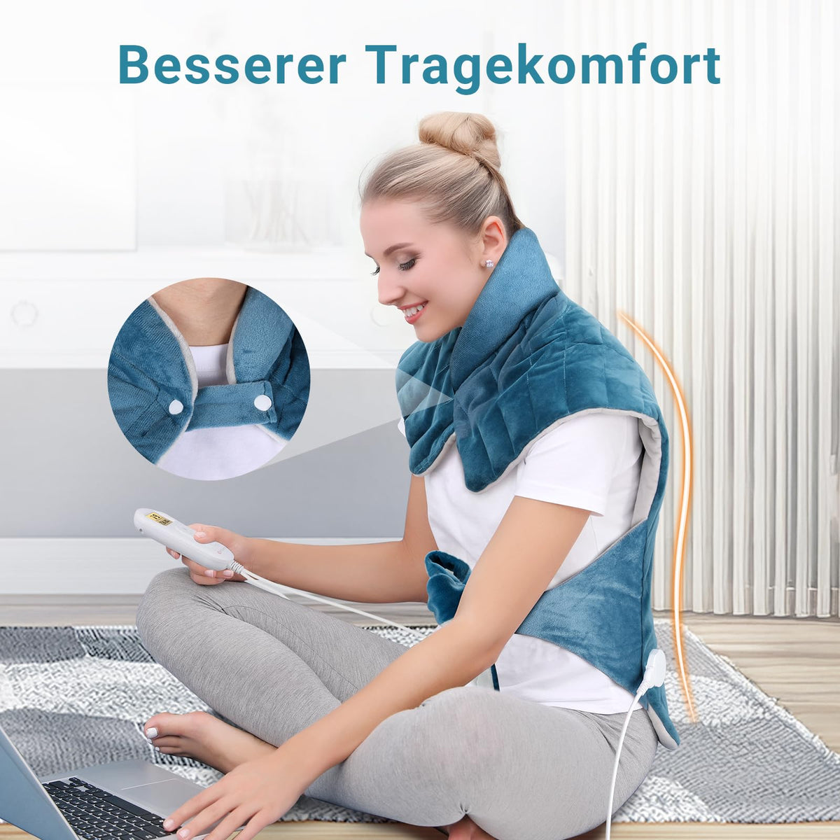 Heizkissen für Nacken Schulter mit 9 Wärmestufen Wärmekissen pad