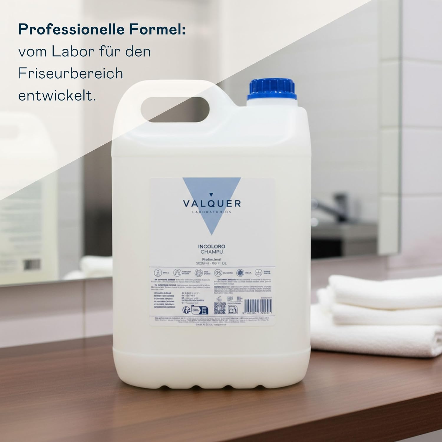 5 L Professionelle Shampoo Flasche | Stärkt und schützt das Haar | Tiefenreinigung und Geschmeidigkeit für alle Haartypen | Vegane Formel, silikonfrei