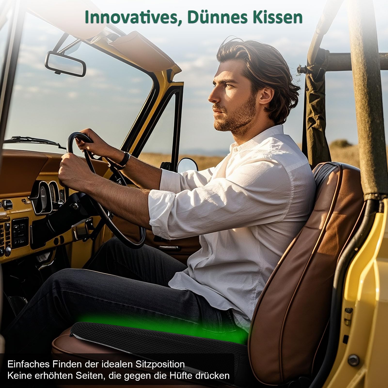 Sitz-Kissen, Hochwertiges Memory Foam sitzkissen Sitzkissen Druckentlastung Ergonomisches sitzkissen für Auto Sofa Büro