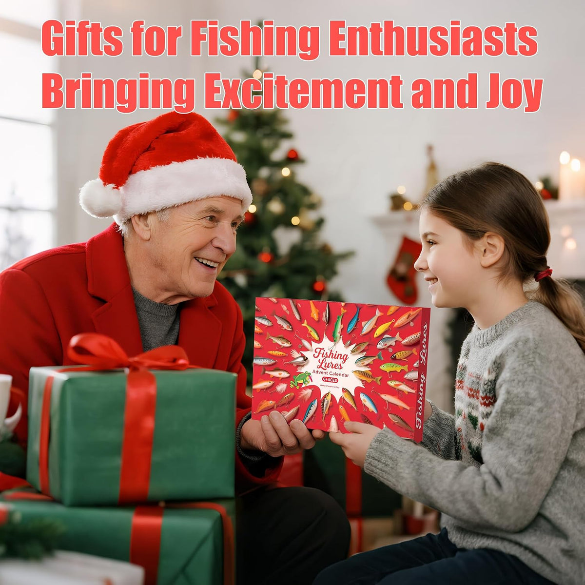 Angel Adventskalender 2026 Männer - 24 Köder,Geschenke für Angler