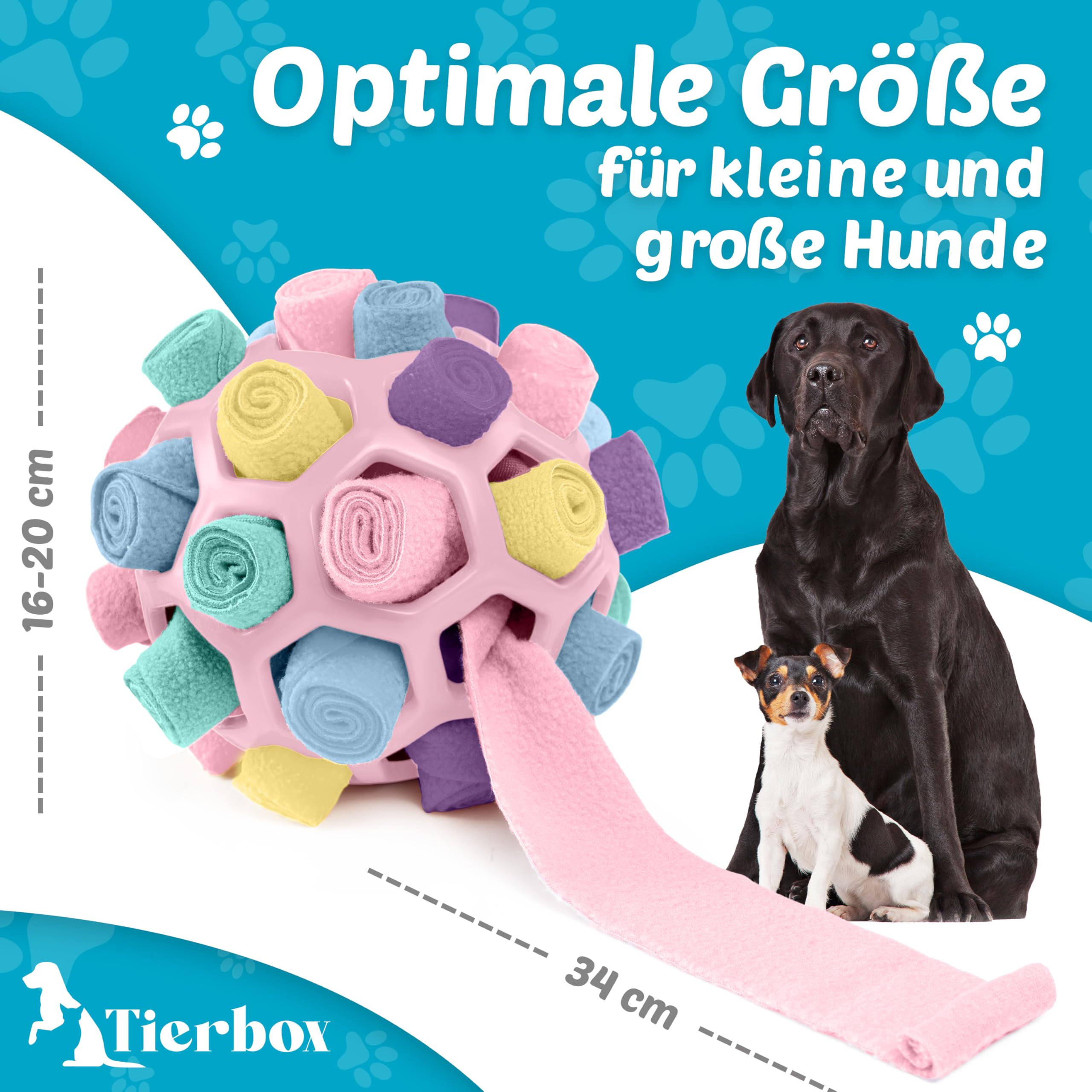 Schnüffelball für Hunde Intelligenz Spielzeug für alle Hunde / Schnüffelspiele Hund