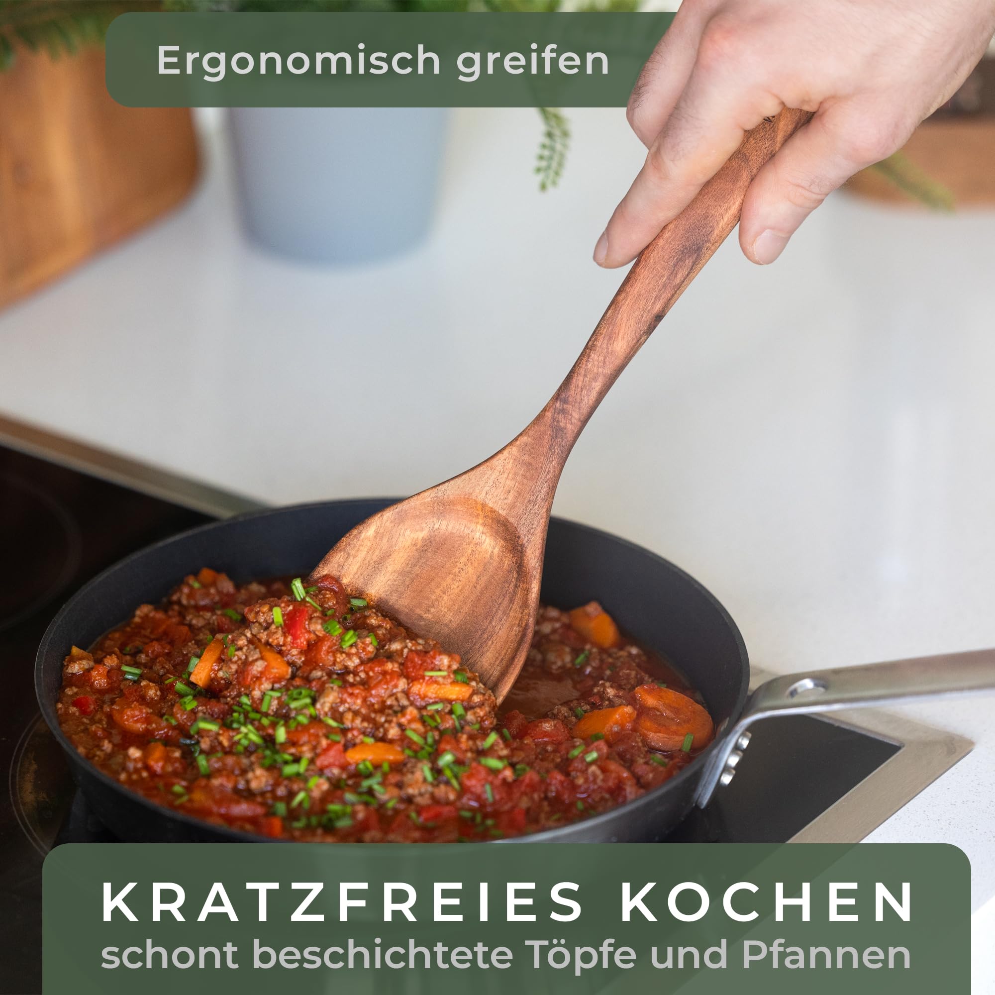 Magnetische Messerstreifen (40 x 5 cm) - Magnetstreifen aus elegantem Akazienholz - Magnetische Messerhalter für schwere Messer - Magnetische Messerstreifen zum Kleben oder Schrauben - Magnetische Messerhalterung