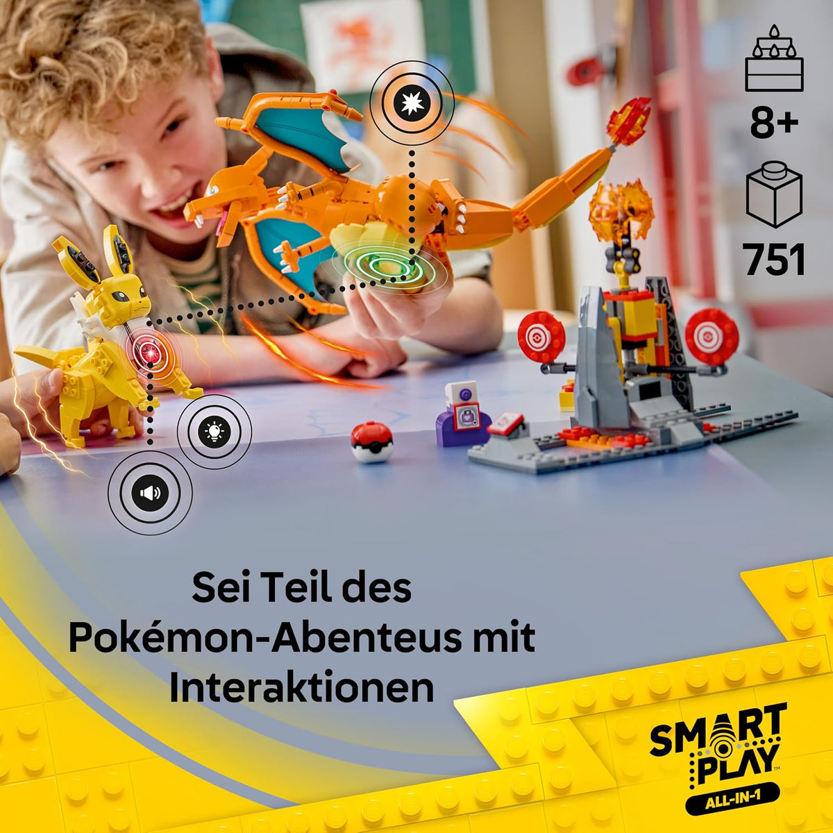 LEGO Pokémon SMART Play Ultimativer Showdown zwischen Glurak & Blitza 72167