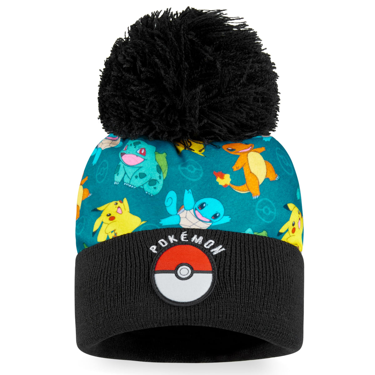 Pokemon Mütze, Schal & Handschuhe Jungen 4-12 Jahre, 3 Stück Warme Kinder Winter Set für kalte Tage, Anime Geschenke für Jungen