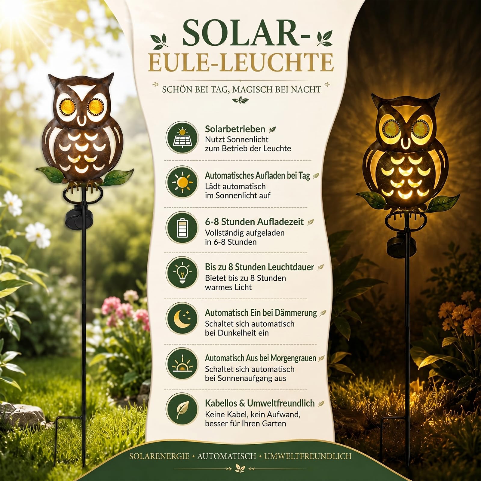Solarleuchten Garten Schilf, Solarlampen für Außen, Wasserdichte Gartendeko für Draußen, Solar Deko für Rasen Gehweg Balkon Terrassen Landschaft Wegbeleuchtung