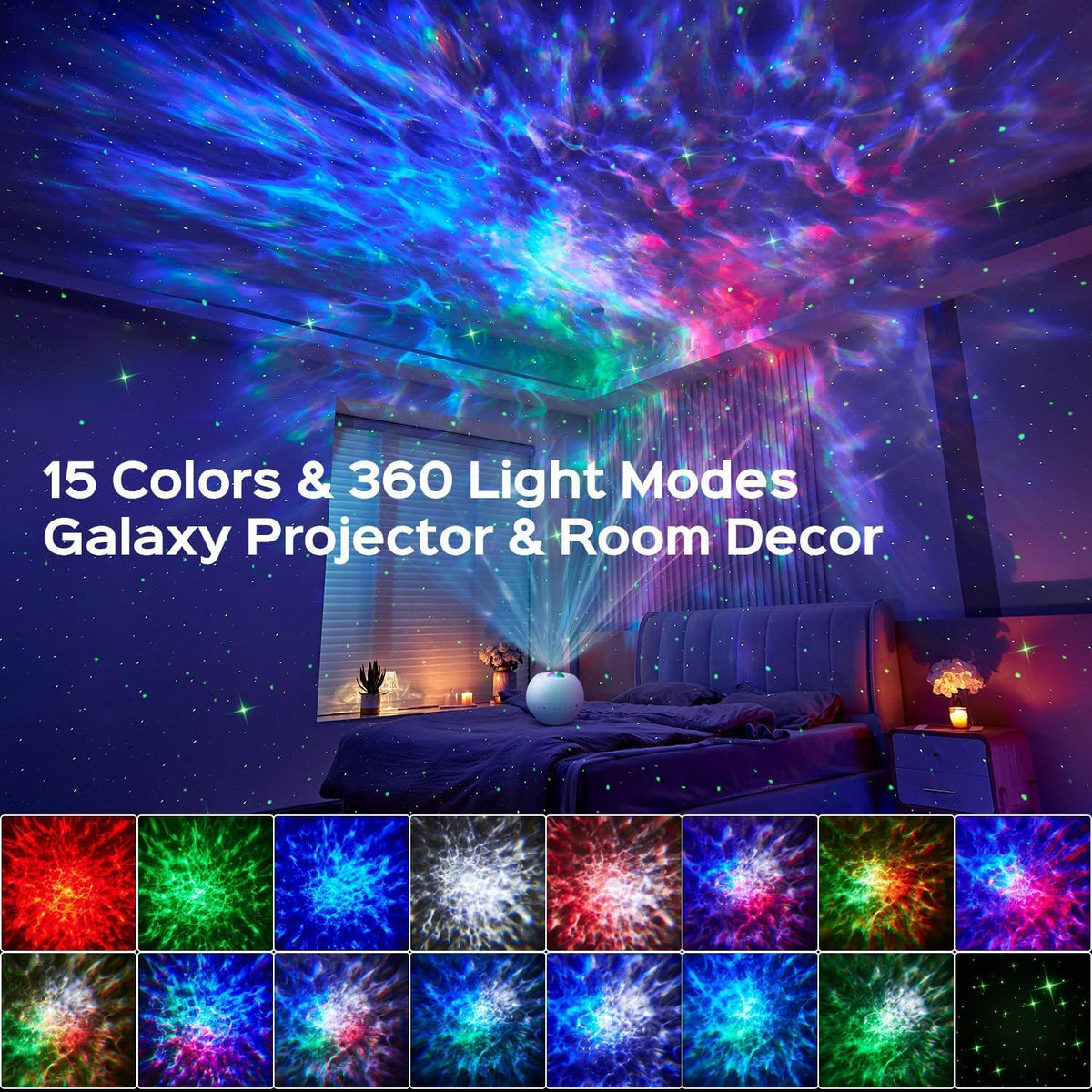 Sternenhimmel Projektor Galaxy Projector Geschenke Nachttischlampe