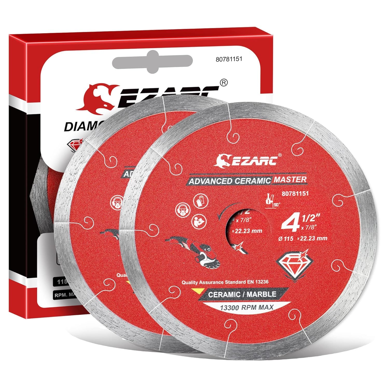 Diamantschneidscheiben 125mm Extra Thin Diamond Disc Cutting Disc für Fliesen Keramik Marmor Nass oder Trockenschnitt