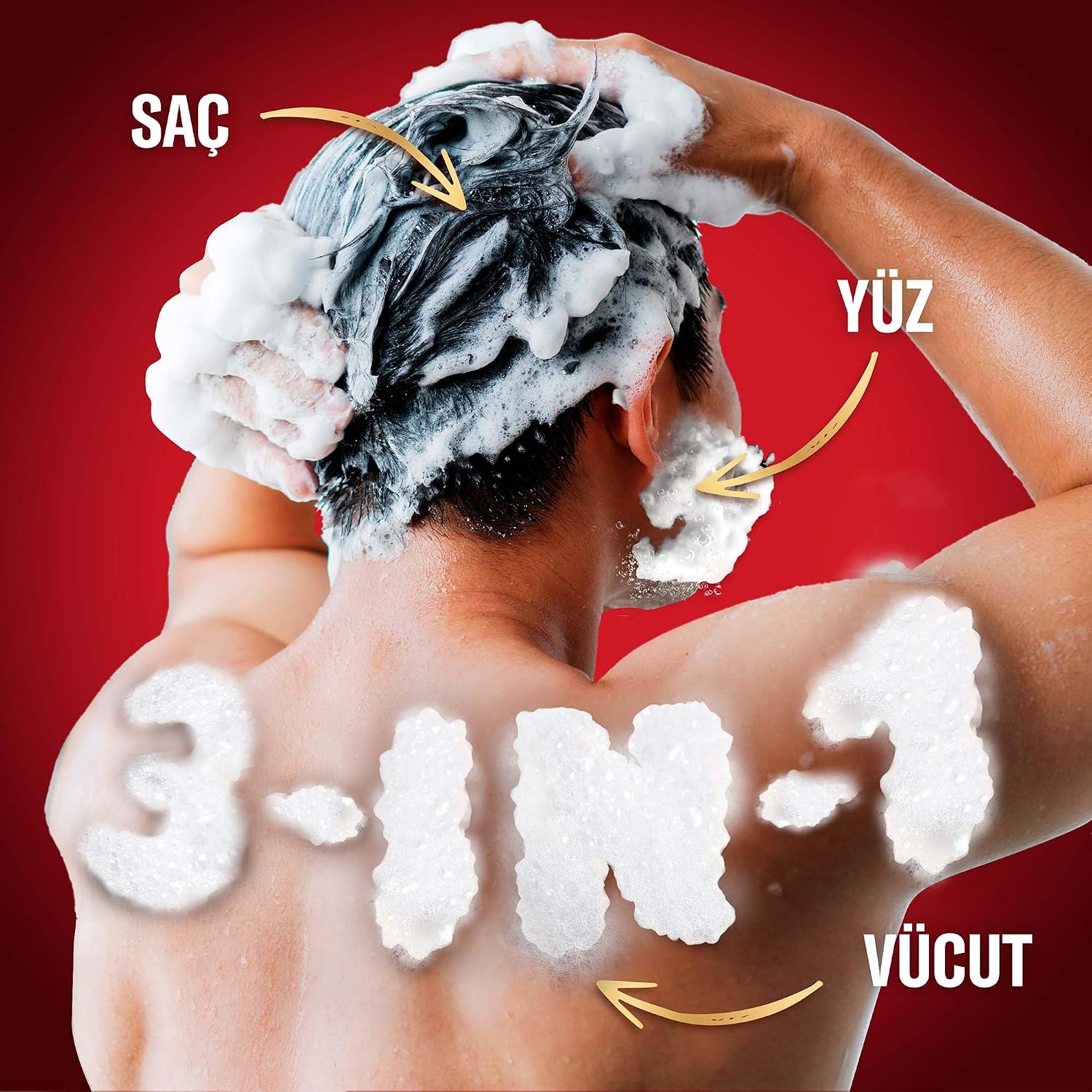 Old Spice Whitewater 3-in-1 Mehrzweck-Shampoo für Haar, Gesicht und Körper 1000 ml, langanhaltende Frische, Duft von Parfümqualität, Tiefenreinigung