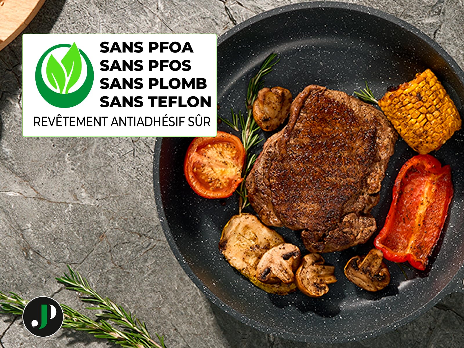 Induktionsgefässe - Pfannenset mit Deckel - Induktionsgefässe Set - Töpfe & Pfannen Set ohne PTFE und PFOA - Kochgeschirr-Topf-Induktion