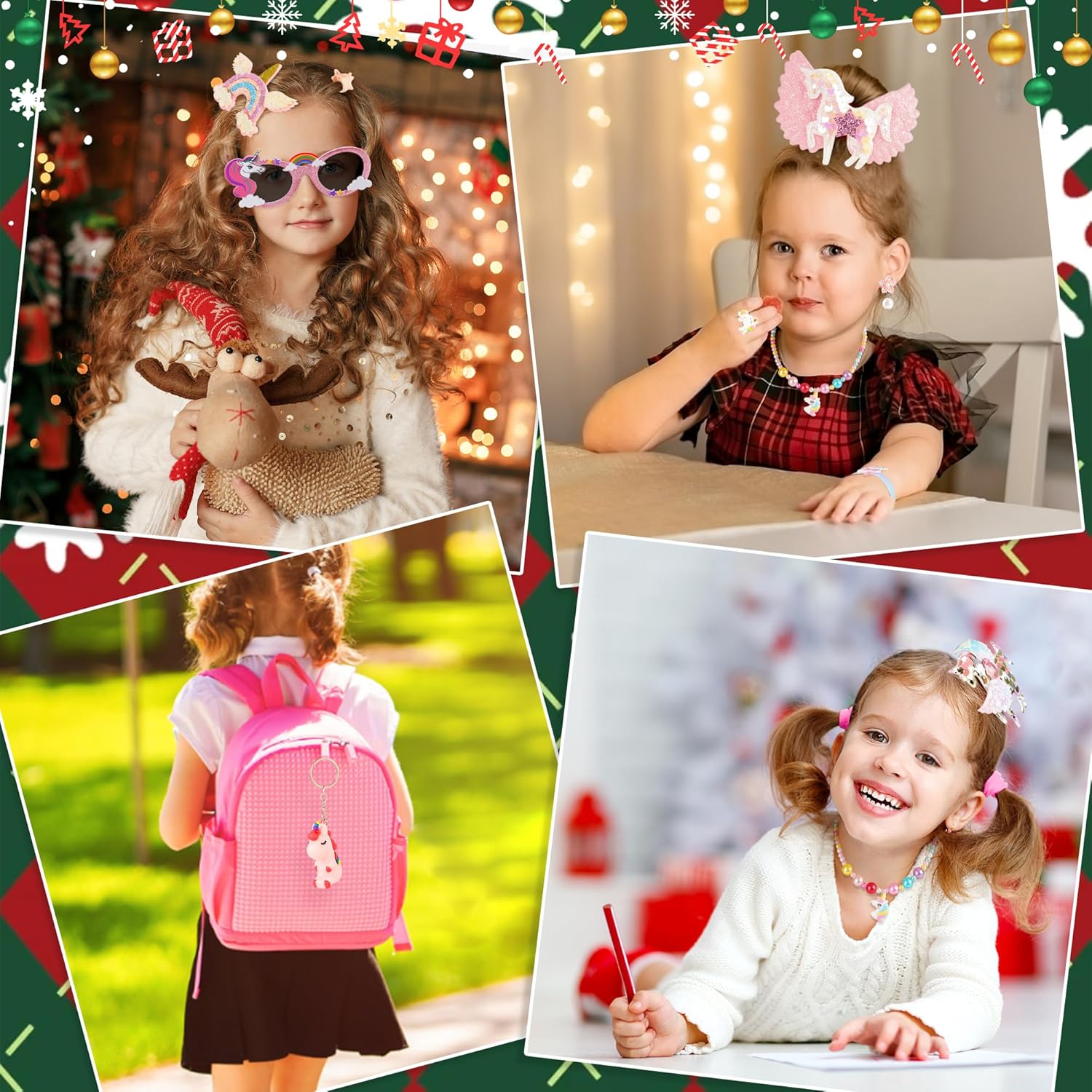 Adventskalender 2025 Mädchen | Einhorn Weihnachts-Countdown für Kinder | 24-Tägiger Magiezauber mit 57 Überraschungen | Einzigartiger Kinderschmuck & Geschenke zum | ab 3 Jahre kids