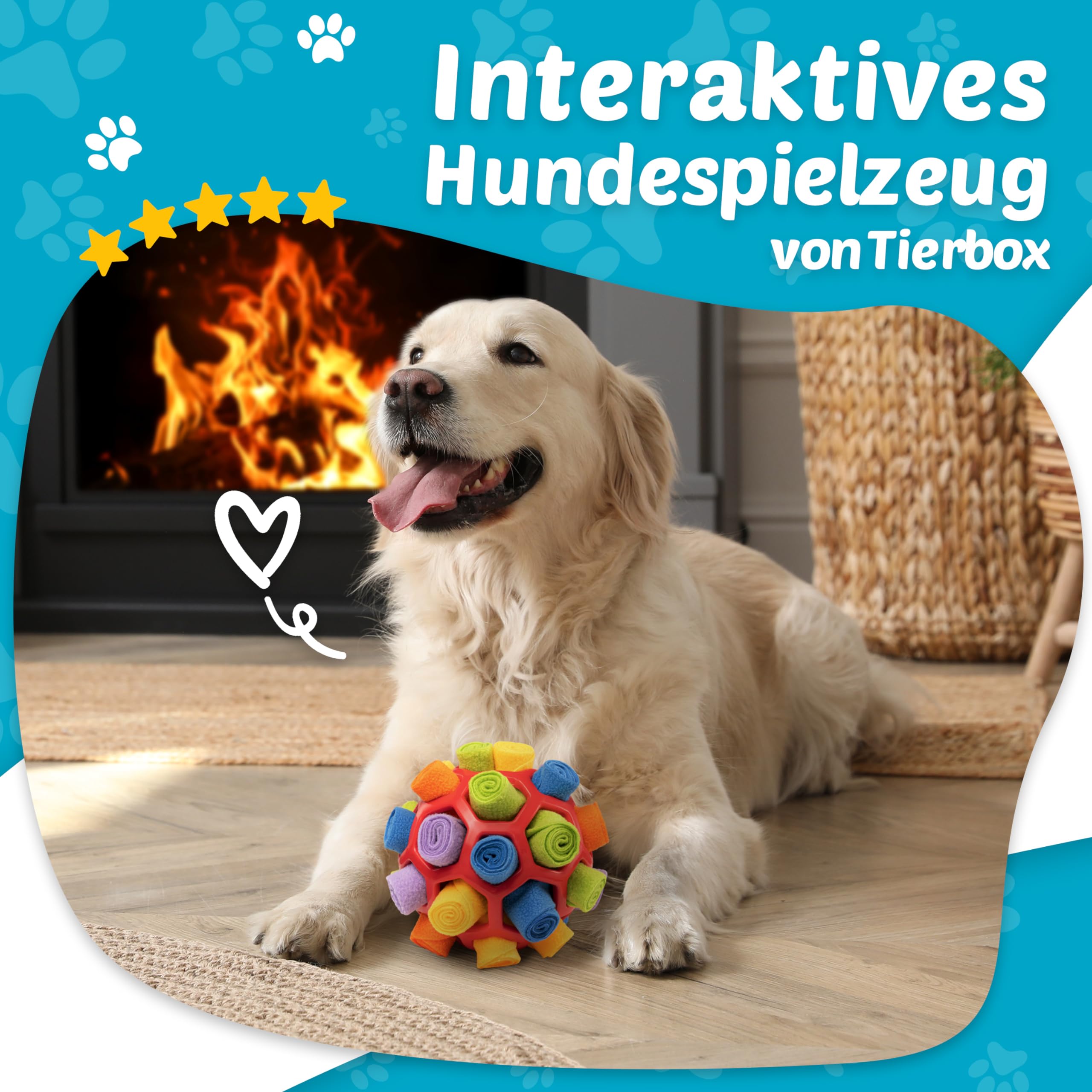 Schnüffelball für Hunde Intelligenz Spielzeug für alle Hunde / Schnüffelspiele Hund