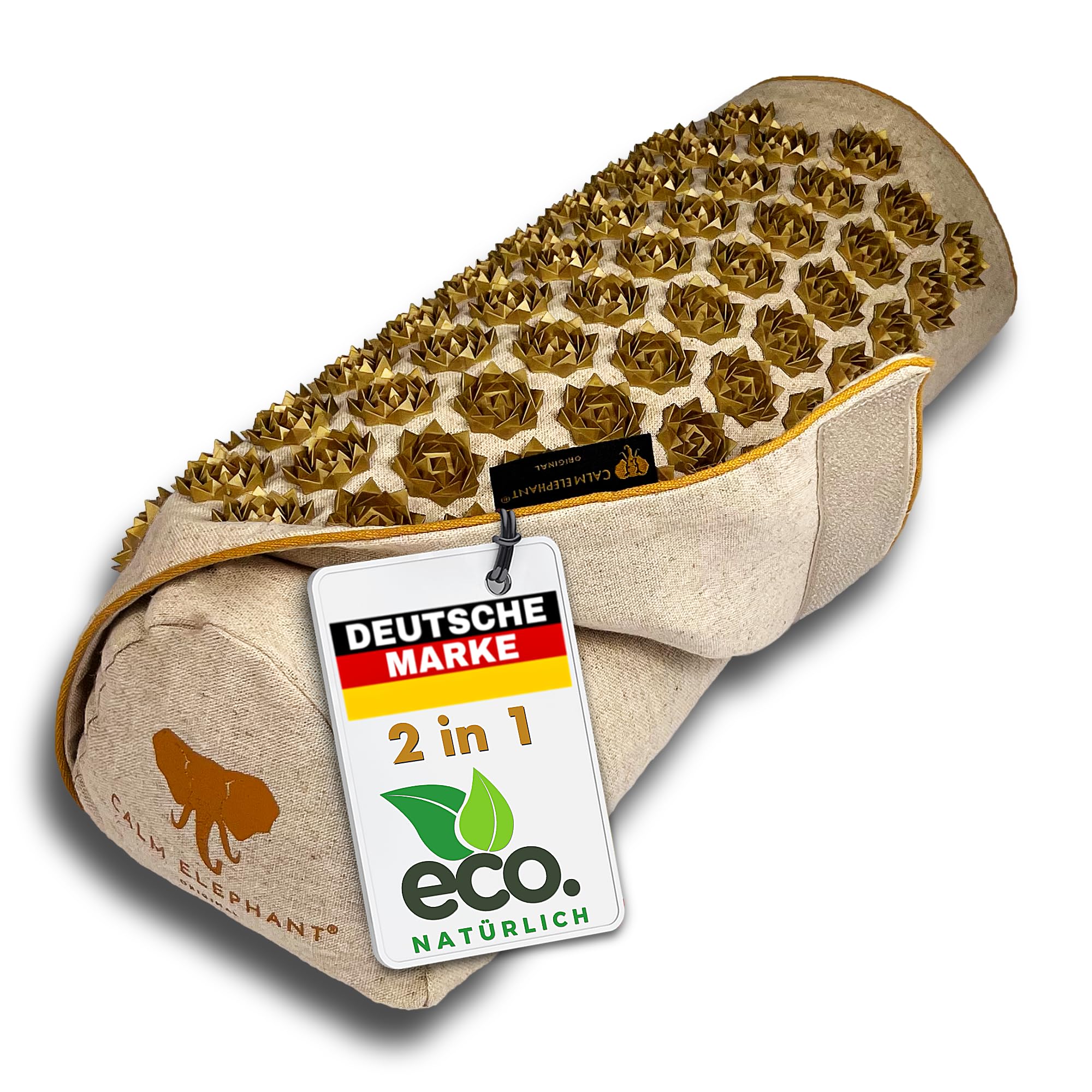 Echte Akupressurmatte mit Kissen XXL Set aus 5 Massagematten Rückenspannung Entlastung Akupunkturmatte mit Wärmefunktion, Lumbalkissen, Doormatte & Tasche, Grau