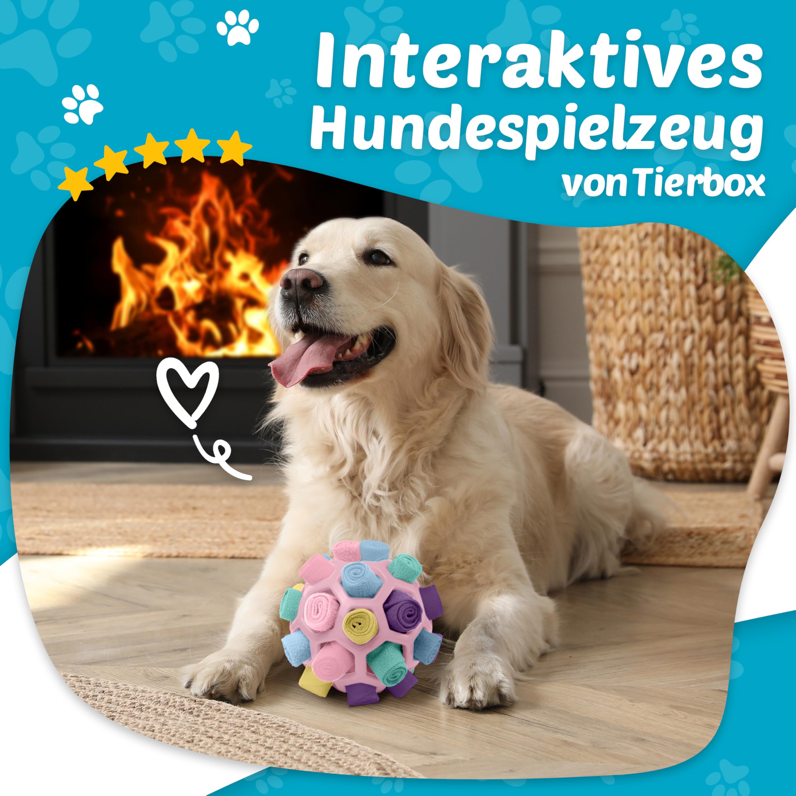 Schnüffelball für Hunde Intelligenz Spielzeug für alle Hunde / Schnüffelspiele Hund