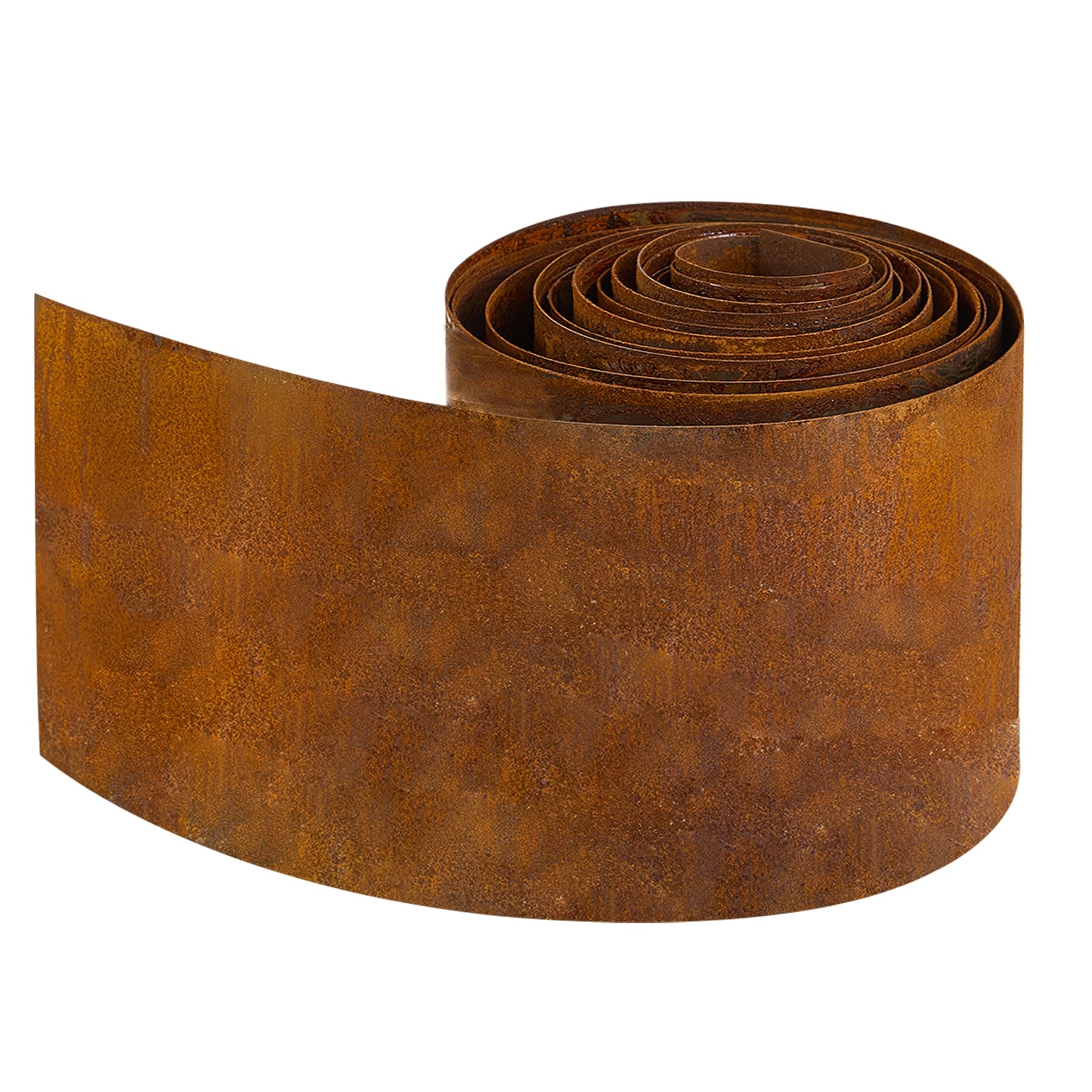 Garten Rasenkante aus Cortenstahl, Cortenstahl Rasenkante Corten-Stahl Beeteinfassung für DIY-Rasen, Rasenkantenband mit Rost inklusive 1 Paar Handschuhe