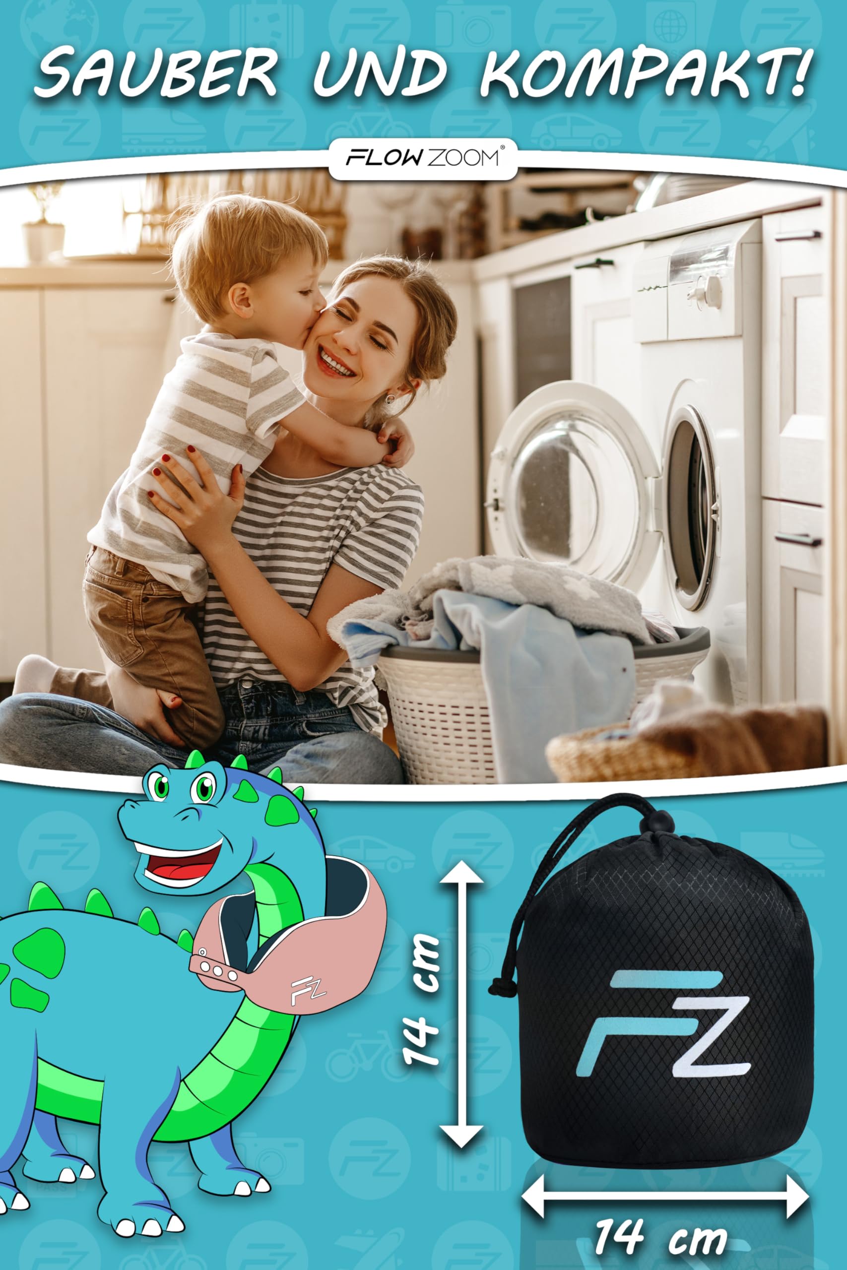 Bequemer Neck Cushion Flugzeug & Auto Reisekissen Memory Foam mit schlankem Rücken und waschbarer Abdeckung (Velvet Soft & Breathable) - Neck Cushion Adults Grey