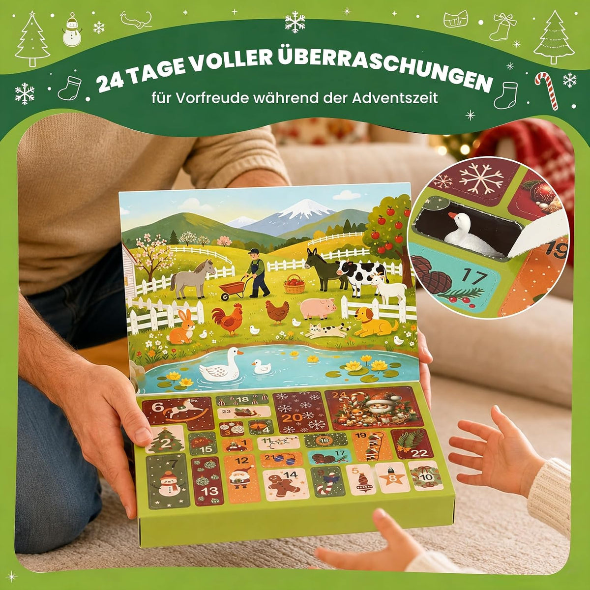 Adventskalender 2026 Bauernhof | 24 Überraschungen, Weihnachtsgeschenke