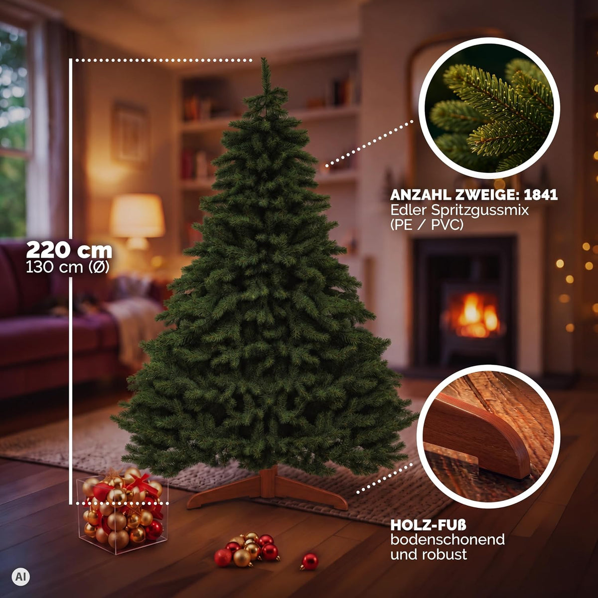 Premium Weihnachtsbaum Künstlich