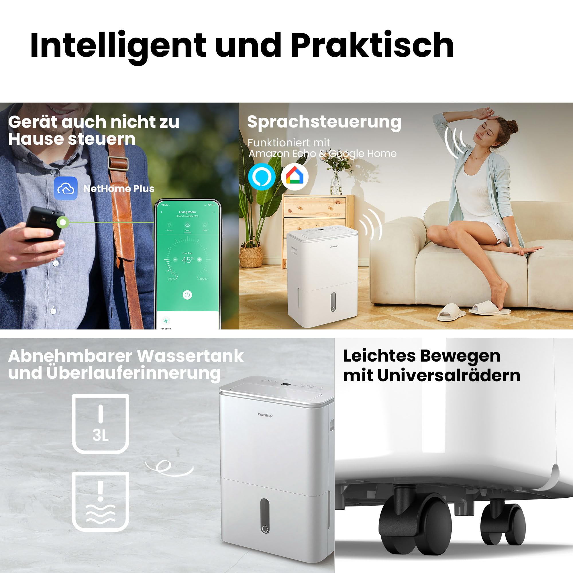 Luftentfeuchter / APP-fähig WLAN-Steuerung