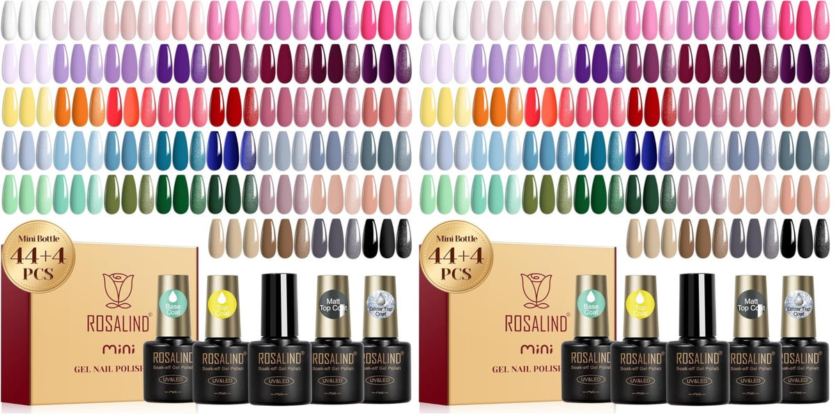 UV Nagellack Set Weiß Rosa Violett Rot Grün Blau Gel