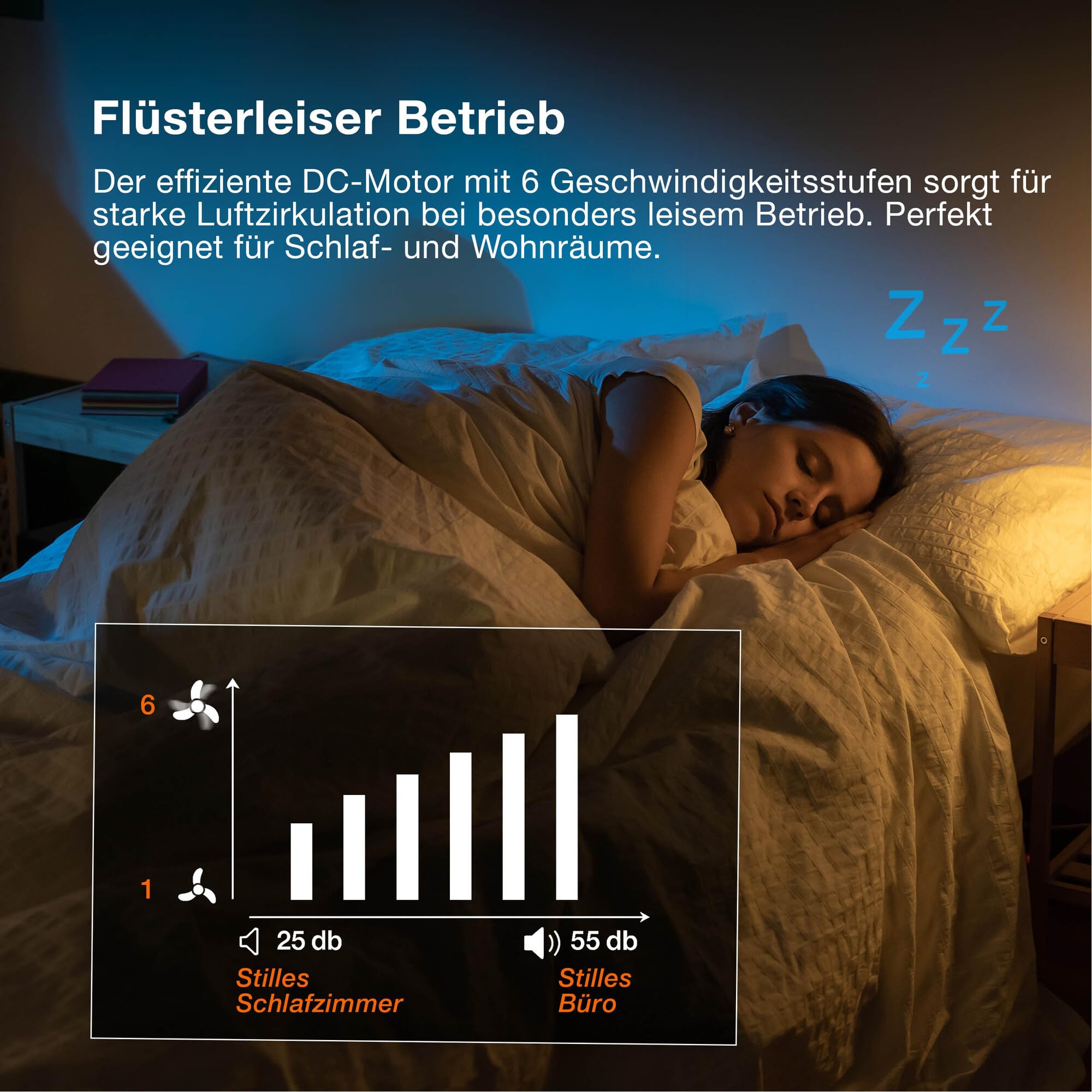 LED-Deckenventilator Caju, 48W, CCT, Holzoptik, IP20, für den Innenbereich, 6 Geschwindigkeitsstufen, steuerbar per Fernbedienung,