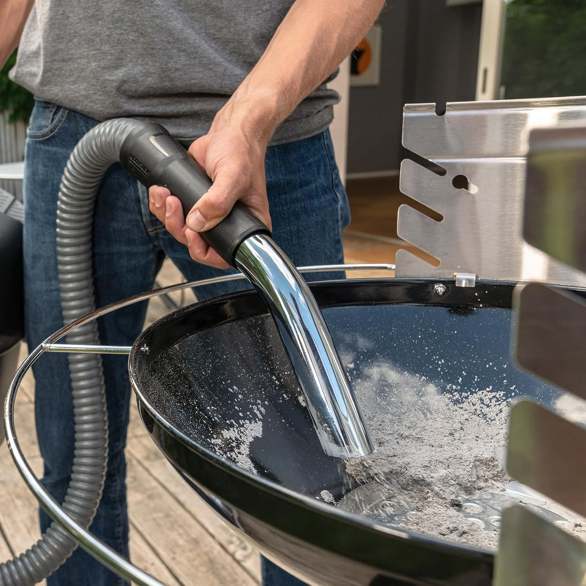 KÄRCHER Premium Aschesauger und Trockensauger Beutellos Schwarz/Silber Ideal für die Reinigung von Kaminen Pelletöfen und Grills