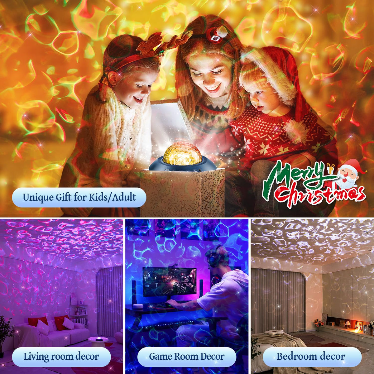 Sternenhimmel Projektor Galaxy Projector Geschenke Nachttischlampe